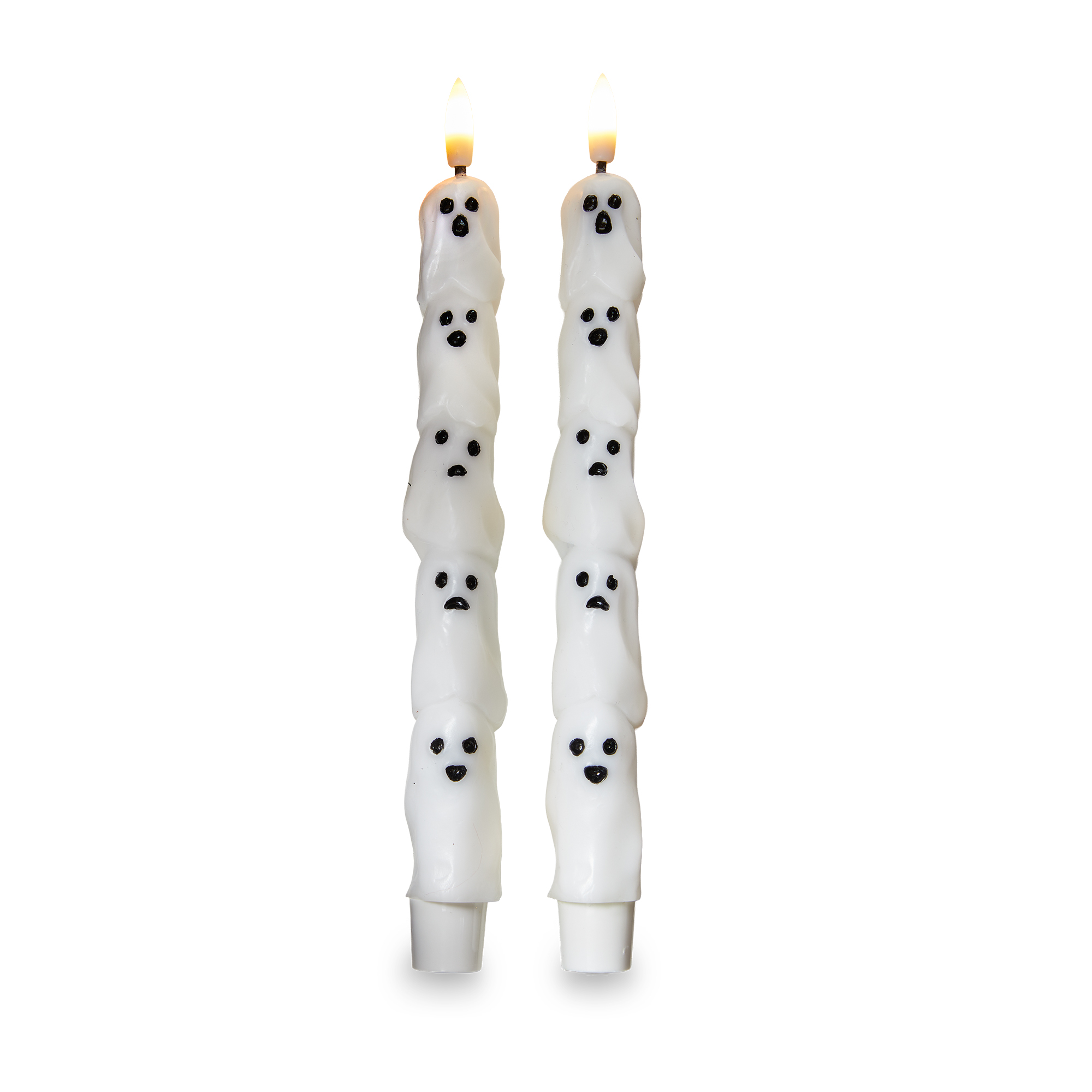 Picture of SPOOKY GHOST LED TAPERS S/2