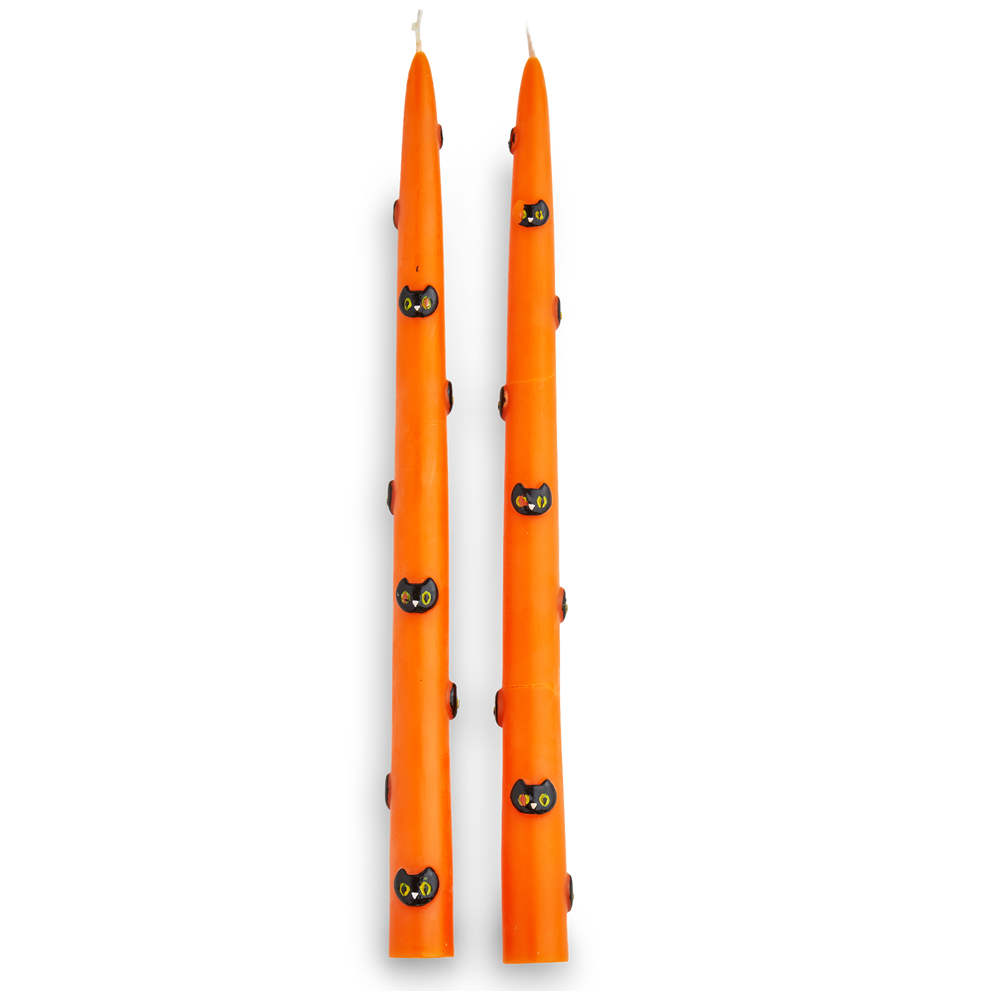 Picture of BLACK CATS HAND PAINTED TAPER S/2