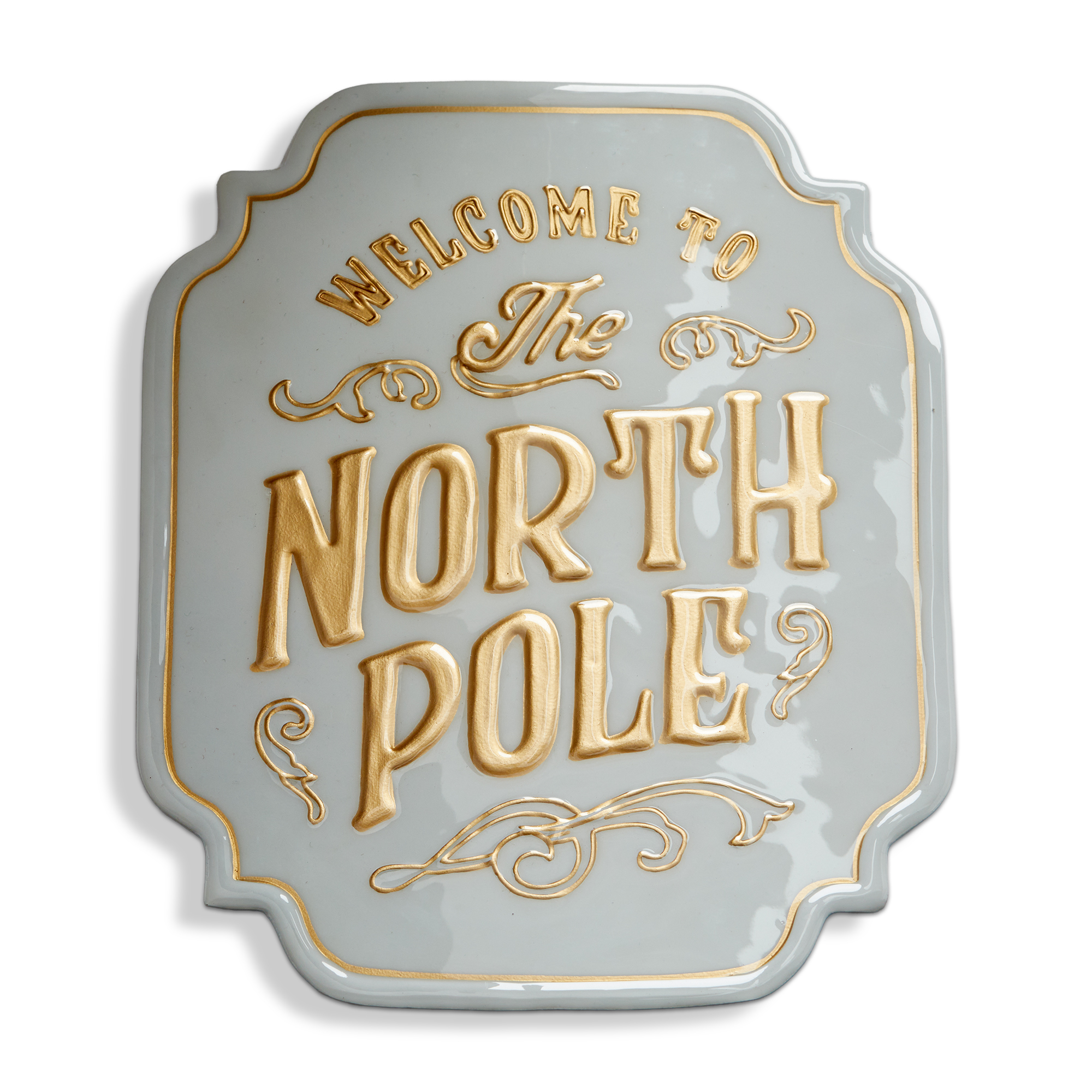 Picture of WELCOME TO THE NORTH POLE WALL SIGN