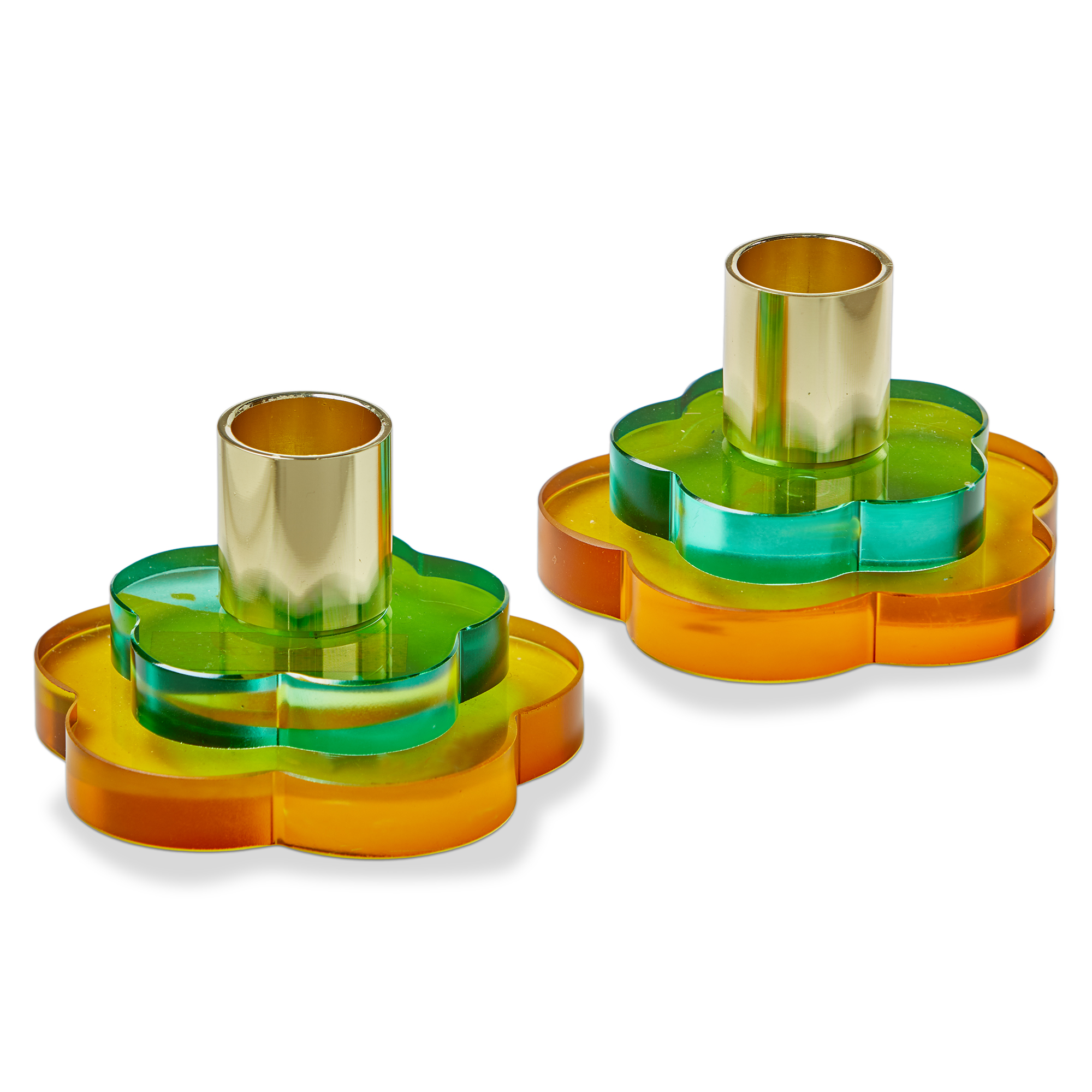 Picture of FLOWER POWER TAPER HOLDER YEL MULTI