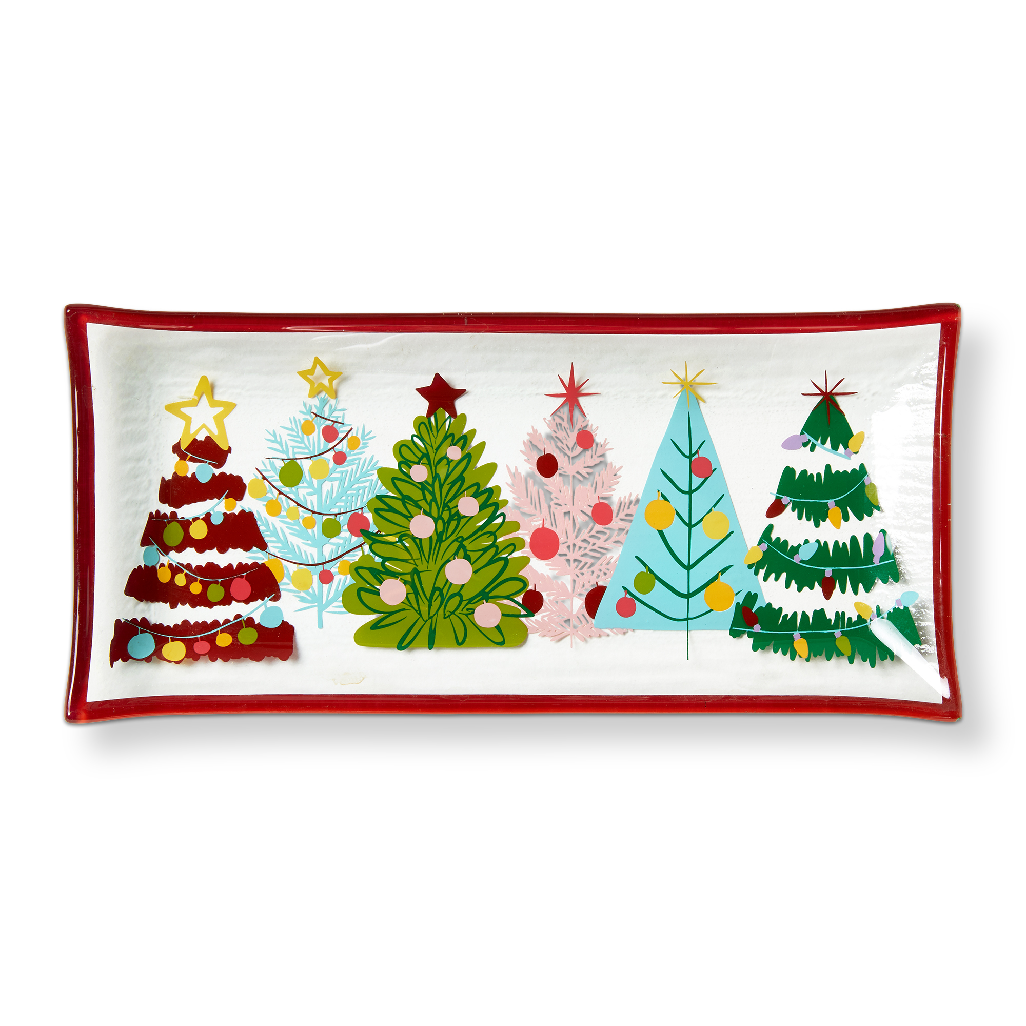Picture of GROOVY TREES GLASS TRINKET TRAY