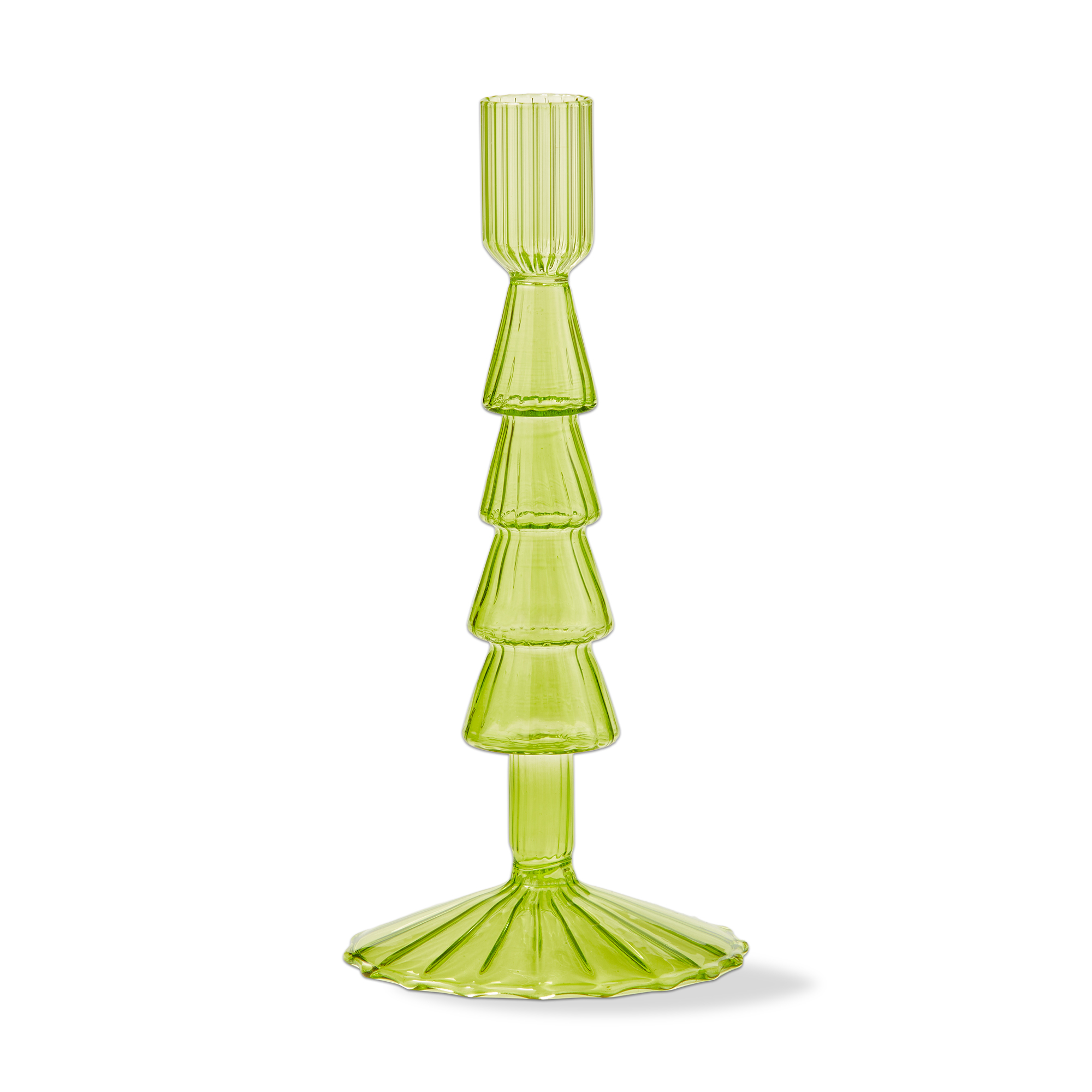 Picture of GROOVY TREE TAPER HOLDER LARGE LT GREEN