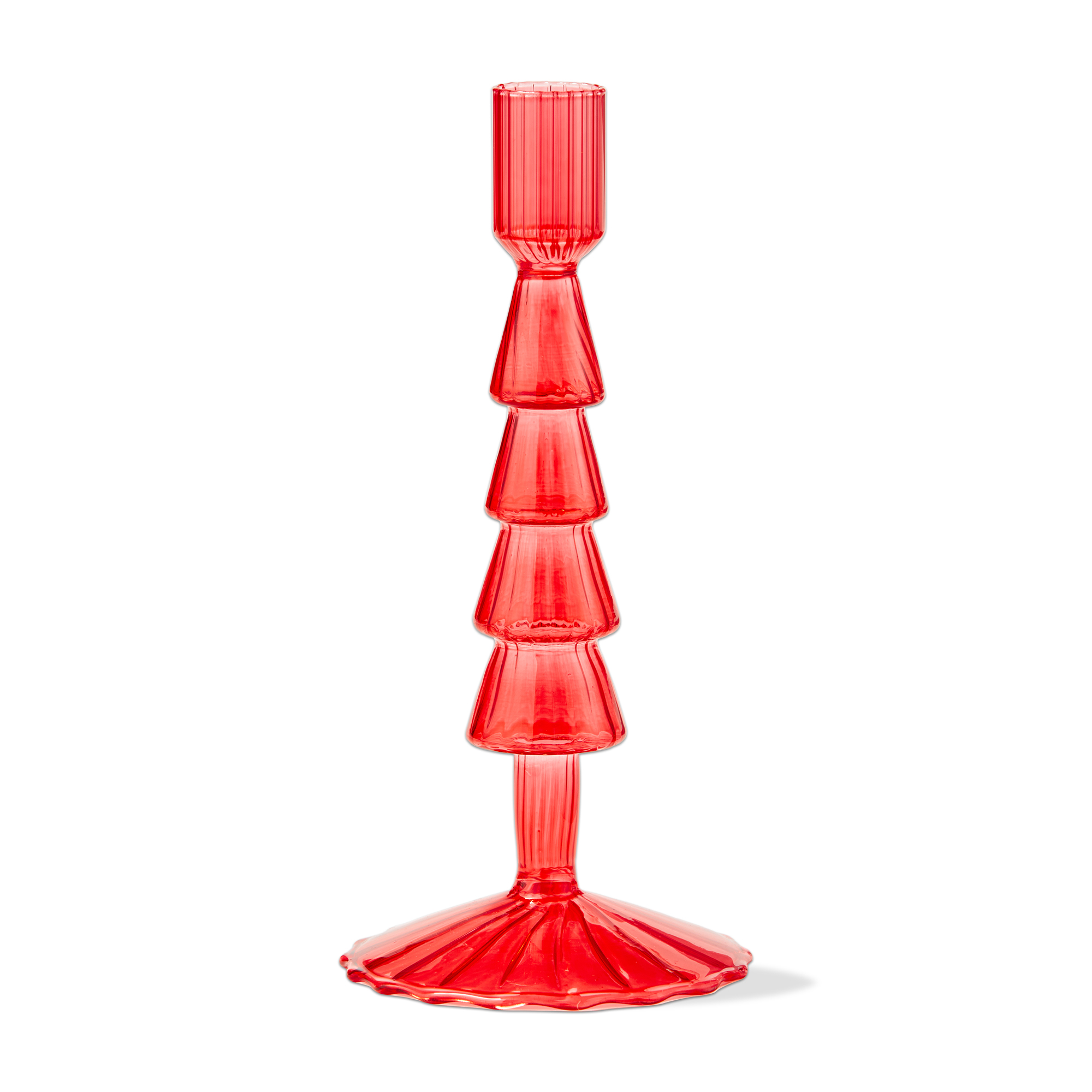 Picture of GROOVY TREE TAPER HOLDER LARGE RED