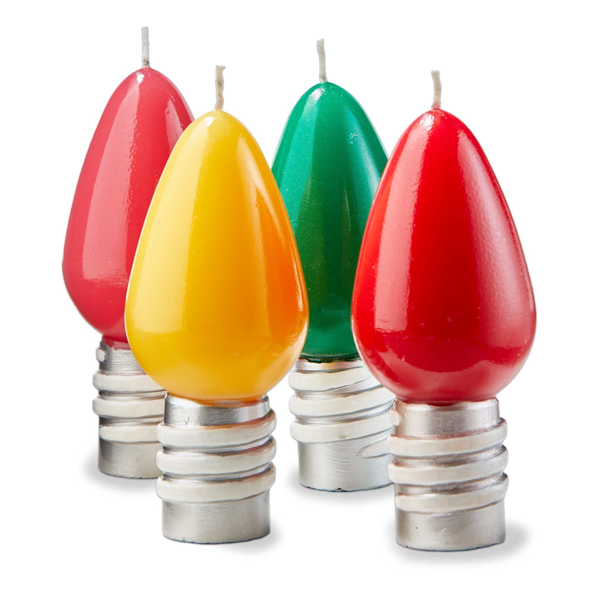 Picture of GROOVY LIGHT BULB HIGH GLOSS CANDLE S/4