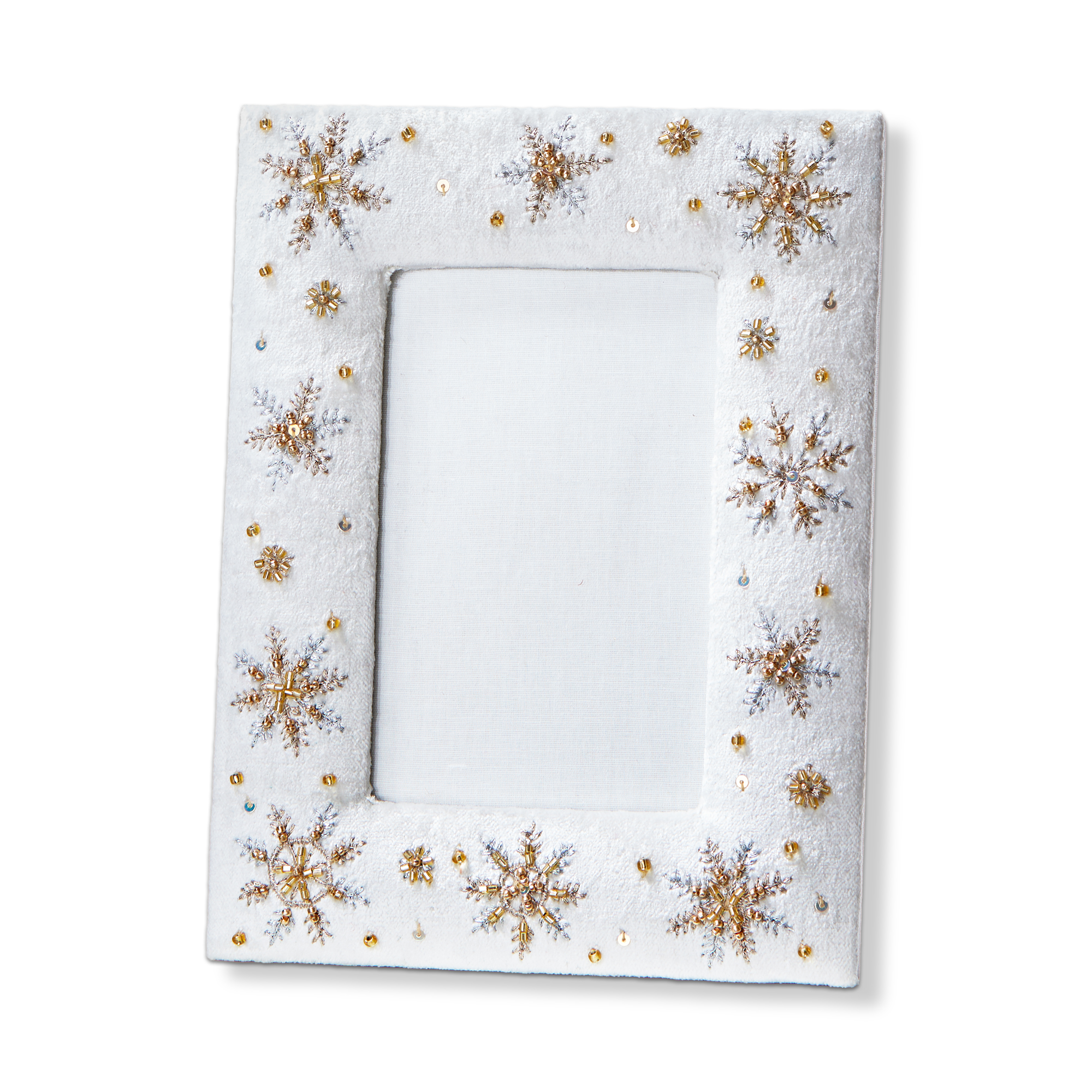 Picture of SNOWFLAKE EMBROIDERED PHOTO FRAME 4X6