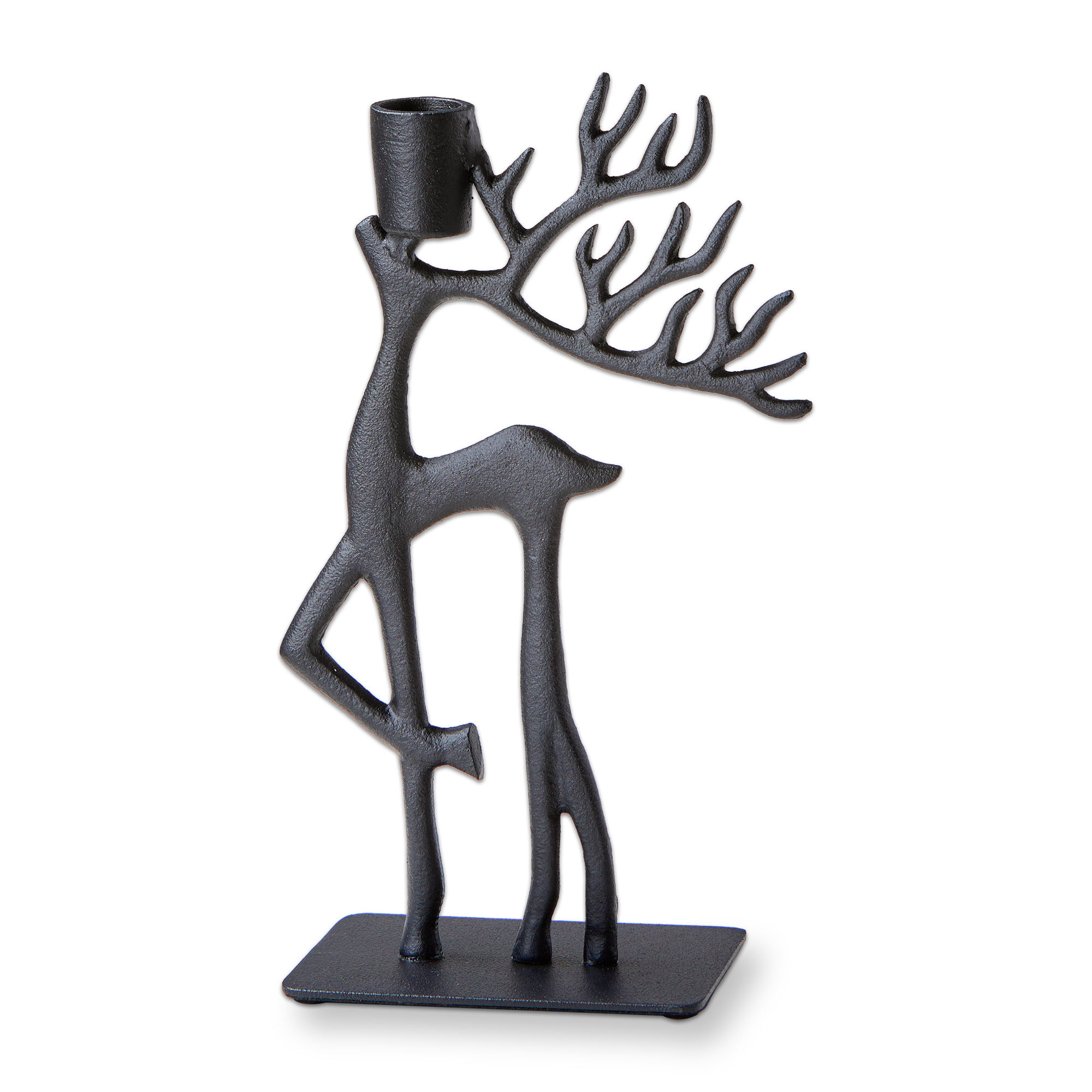 Picture of FOREST REINDEER GAZING UP TAPER HOLDER
