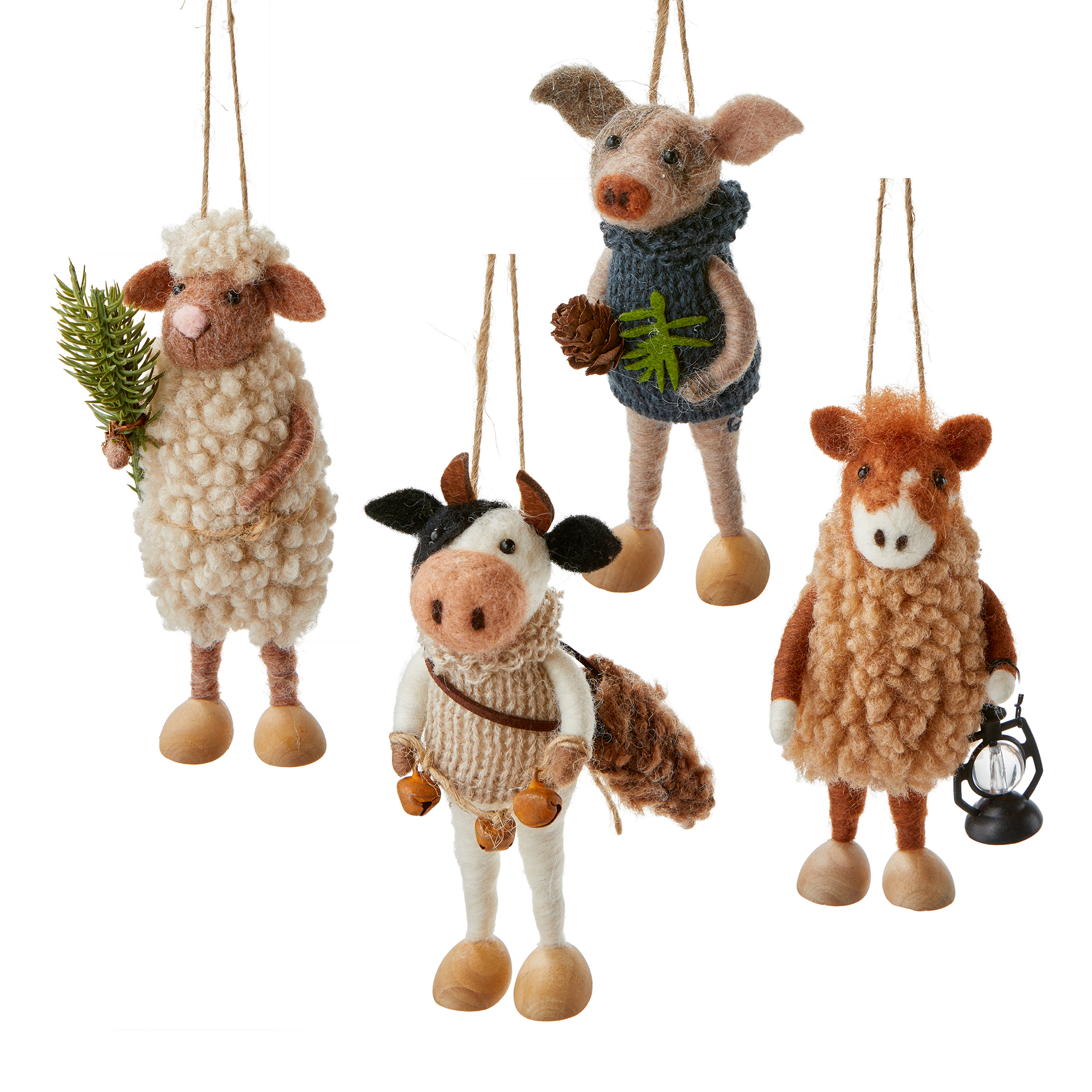 Picture of BARN ANIMAL ORNAMENT ASMT/4