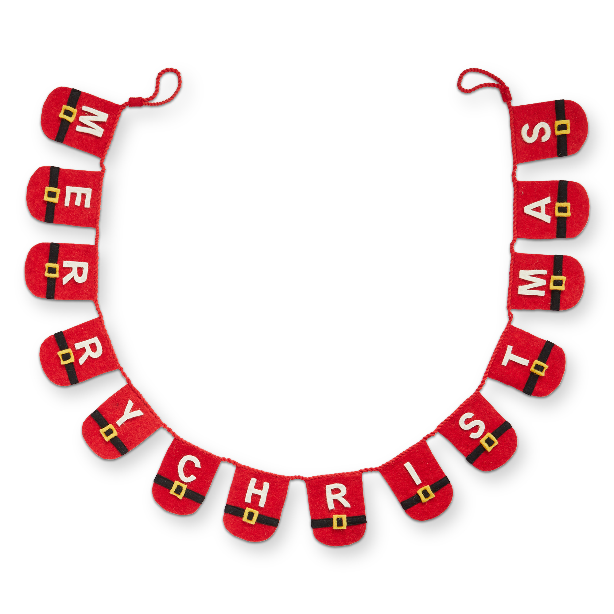 Picture of SANTA WOOL FELT GARLAND