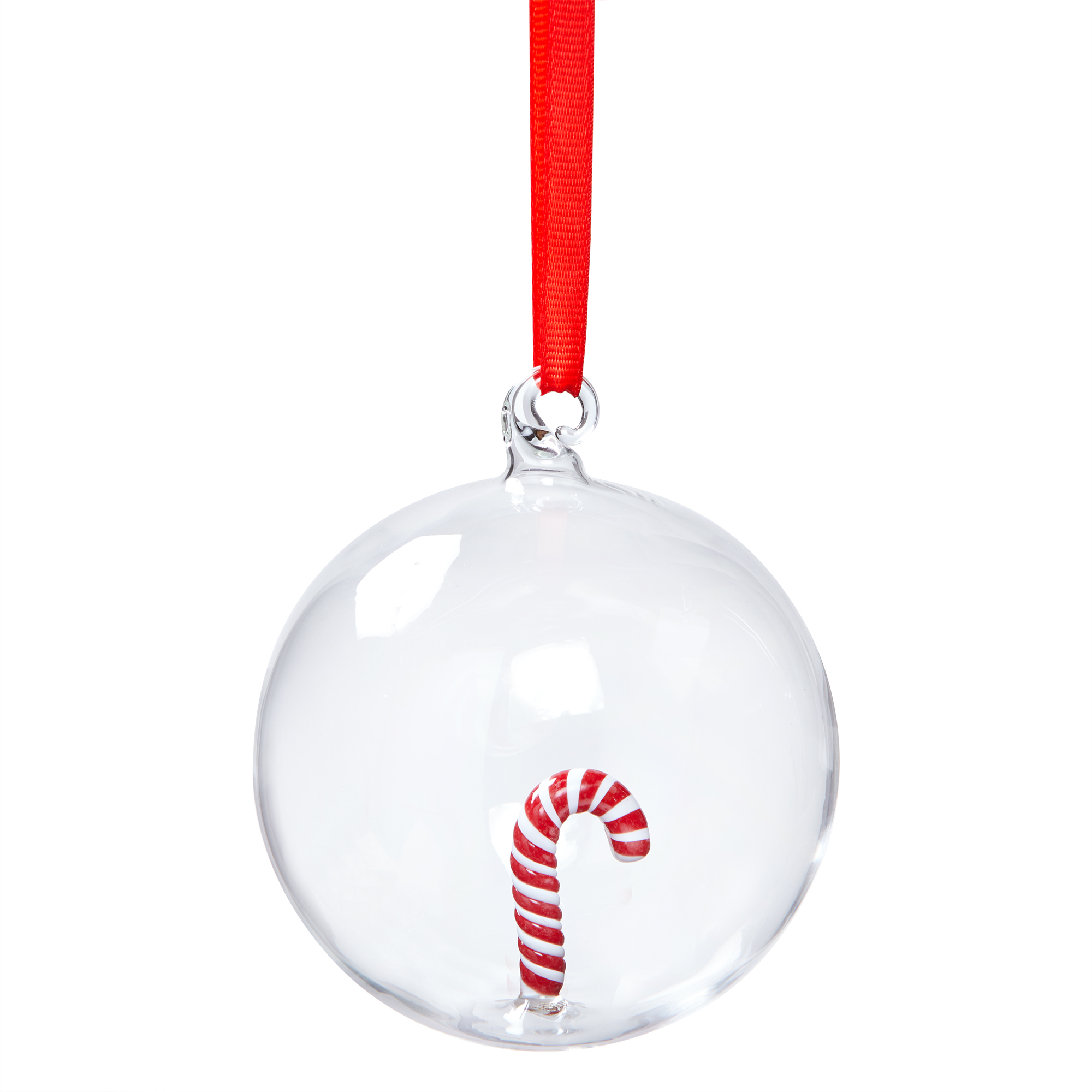 Picture of CANDY CANE GLOBE ORNAMENT