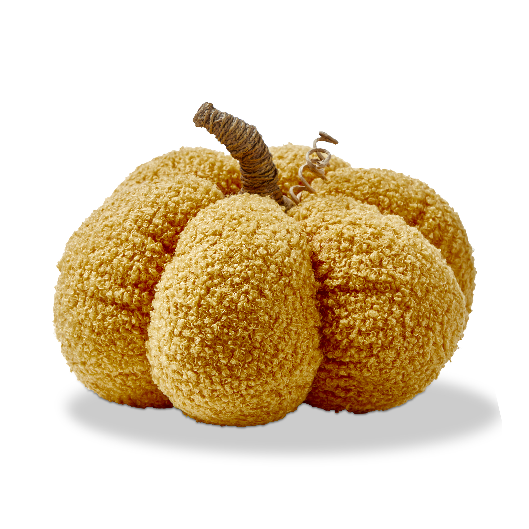 Picture of BOUCLE PUMPKIN DECOR LARGE YELLOW