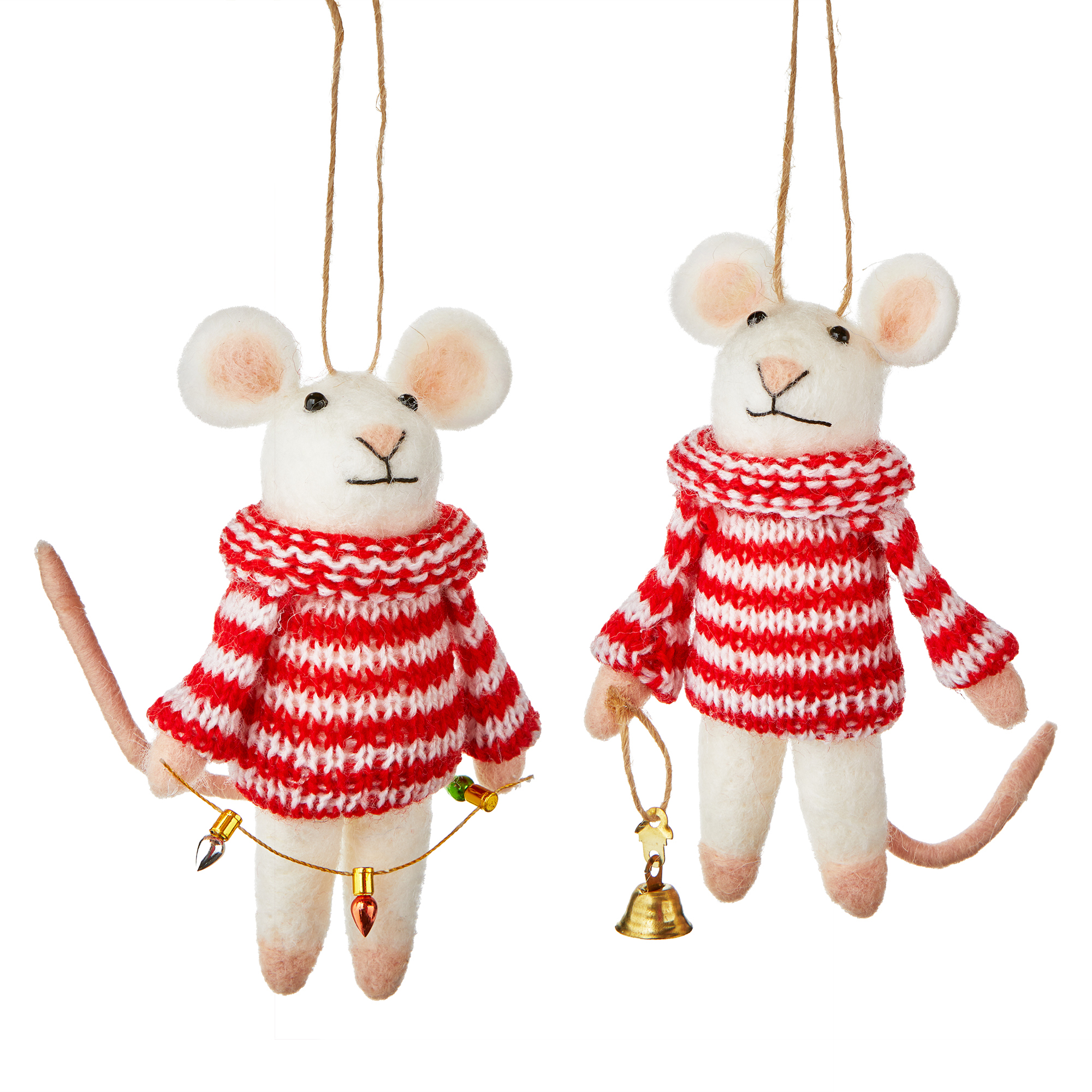 Picture of MOUSE IN SWEATER ORNAMENT ASMT/2