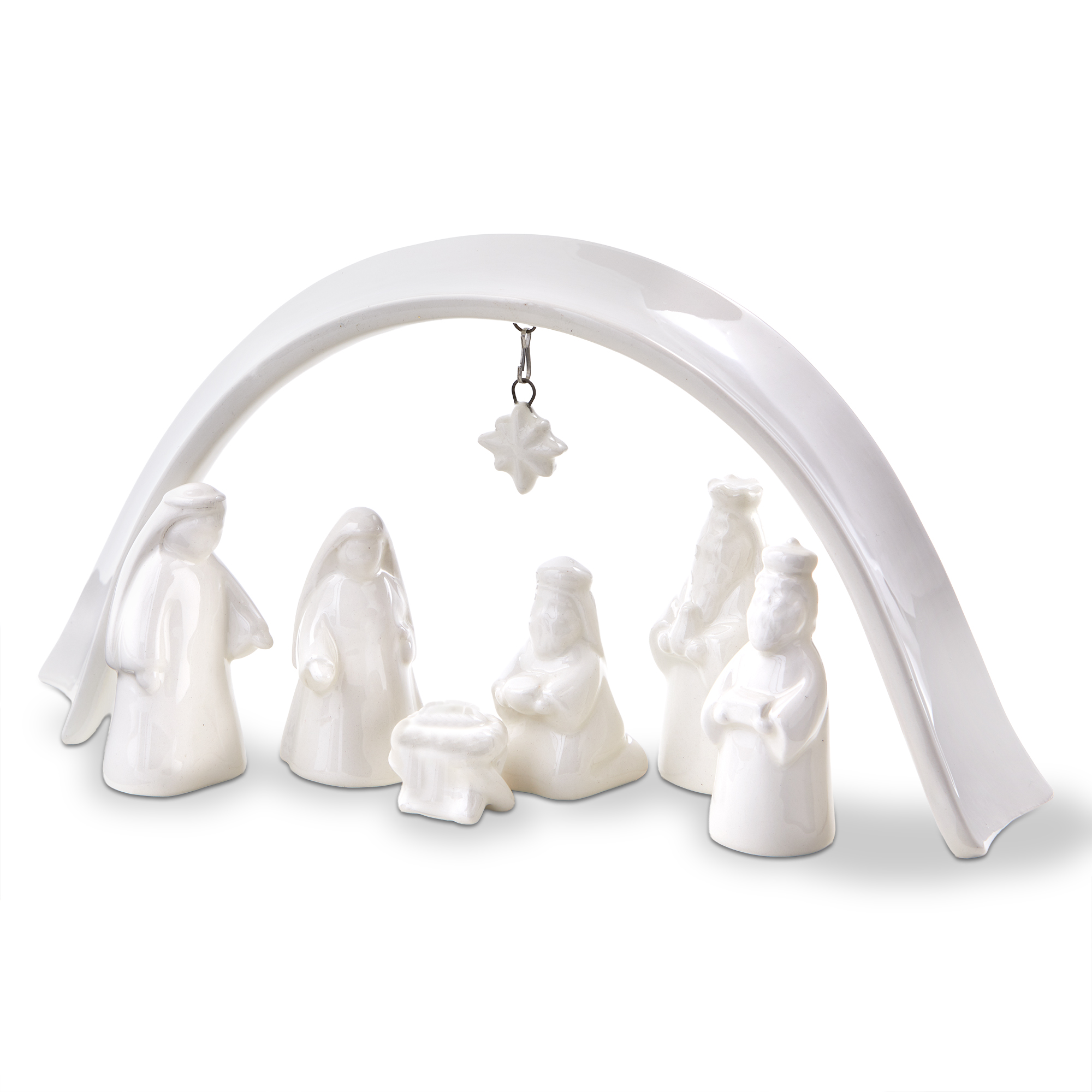 Picture of CERAMIC NATIVITY SCENE LARGE S/7