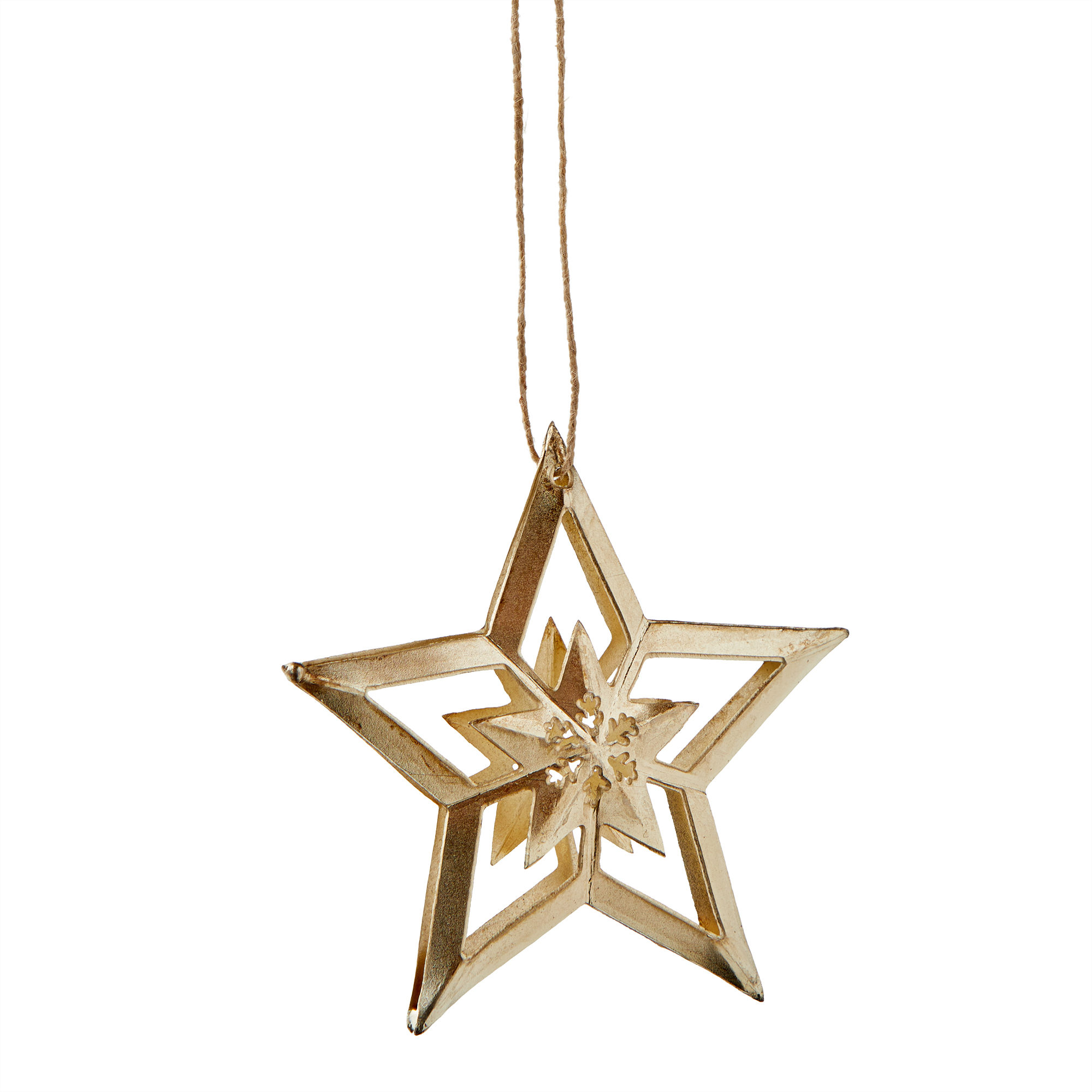 Picture of STAR WITH CUTOUTS METAL ORNAMENT
