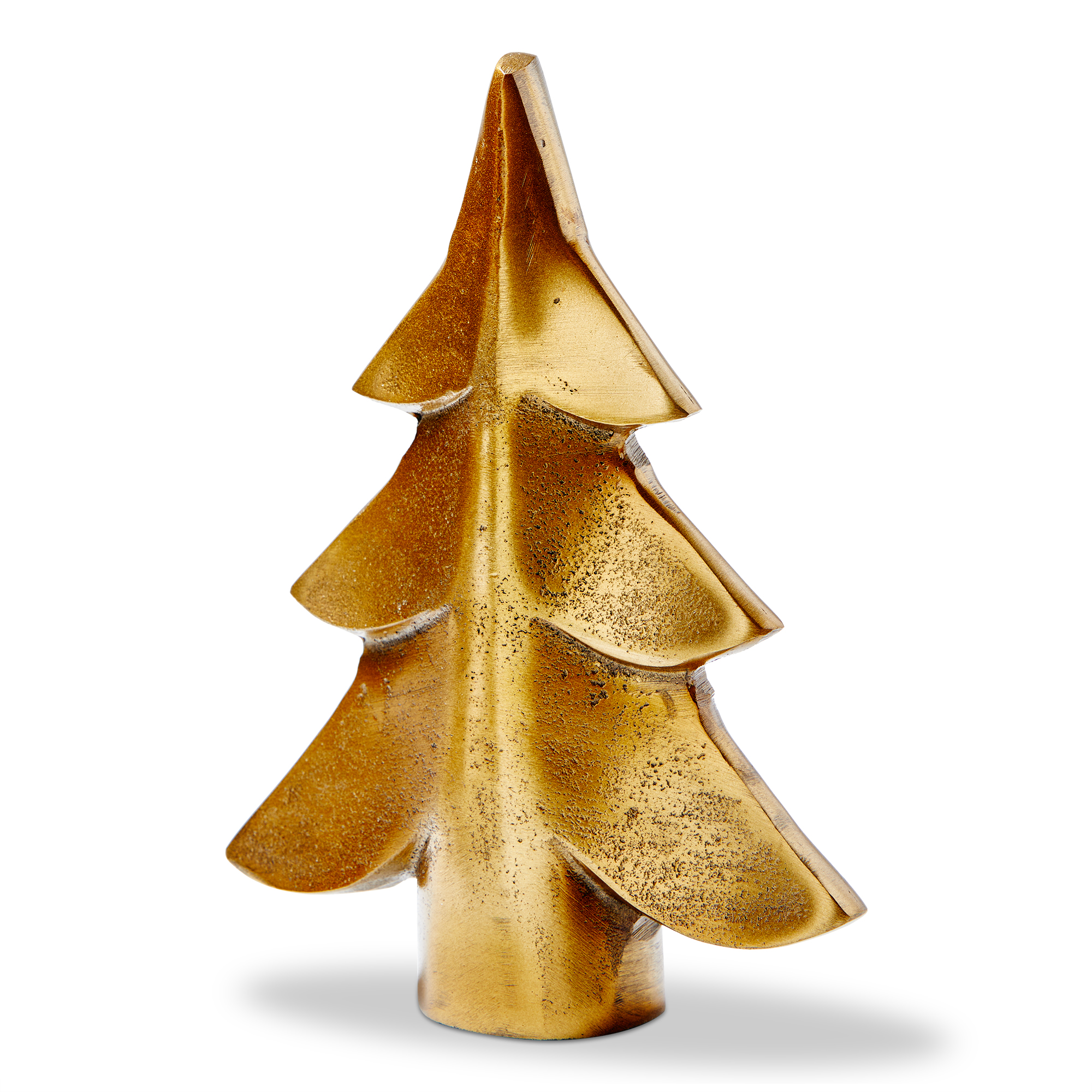 Picture of METAL CHRISTMAS TREE DECOR LG ANTQ BRASS