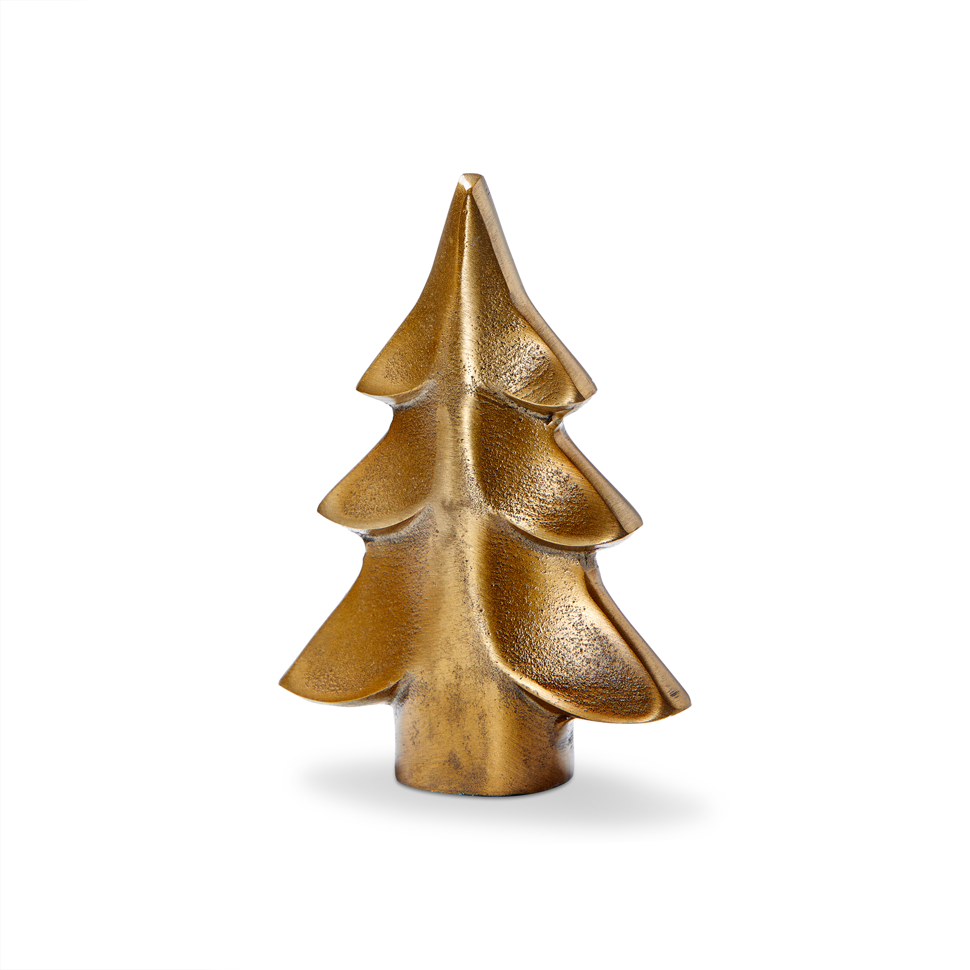 Picture of METAL CHRISTMAS TREE DECOR SM ANTQ BRASS