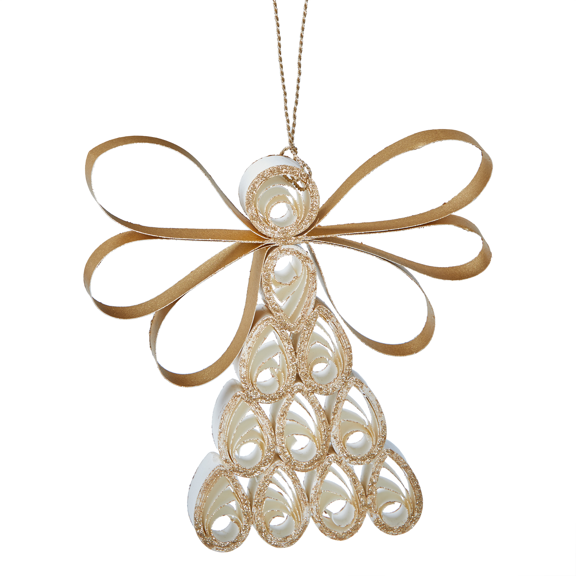 Picture of QUILLED PAPER ANGEL ORNAMENT