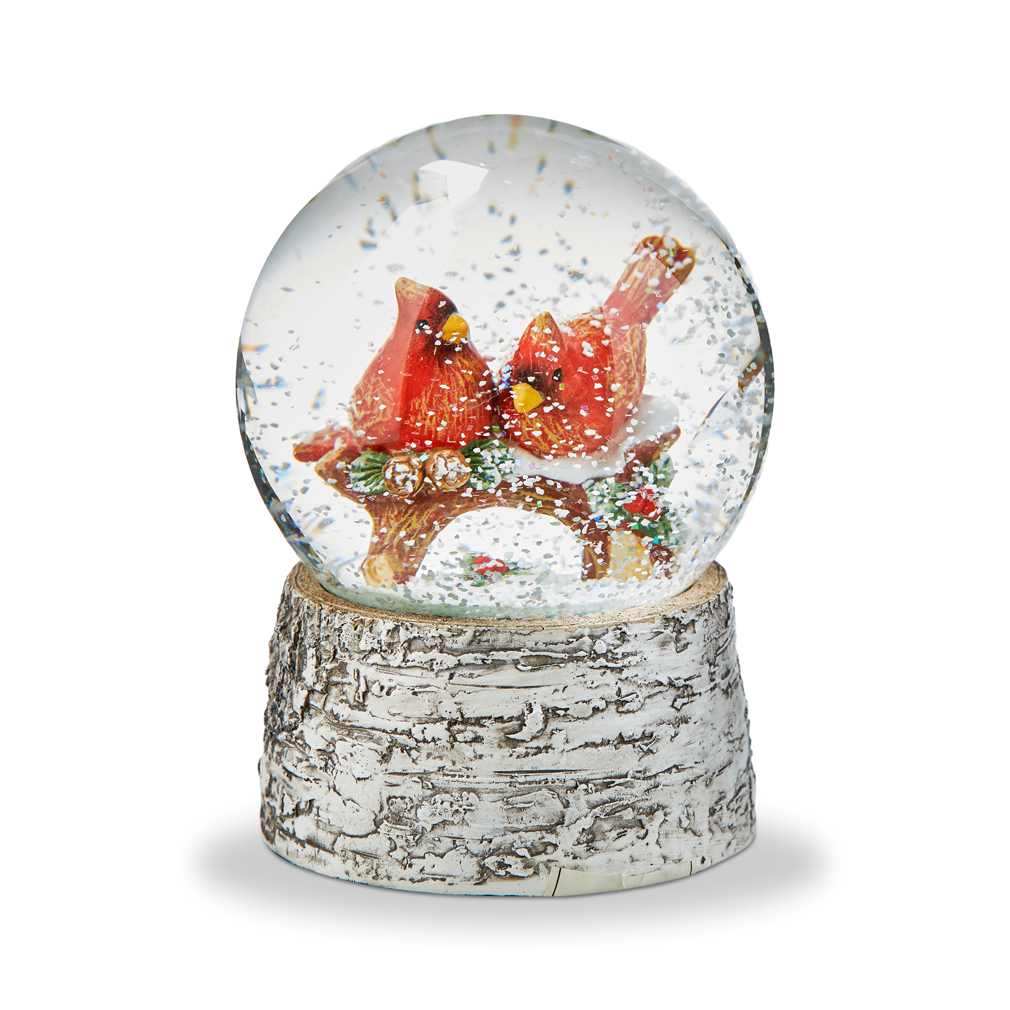 Picture of WINTER CARDINALS SNOW GLOBE