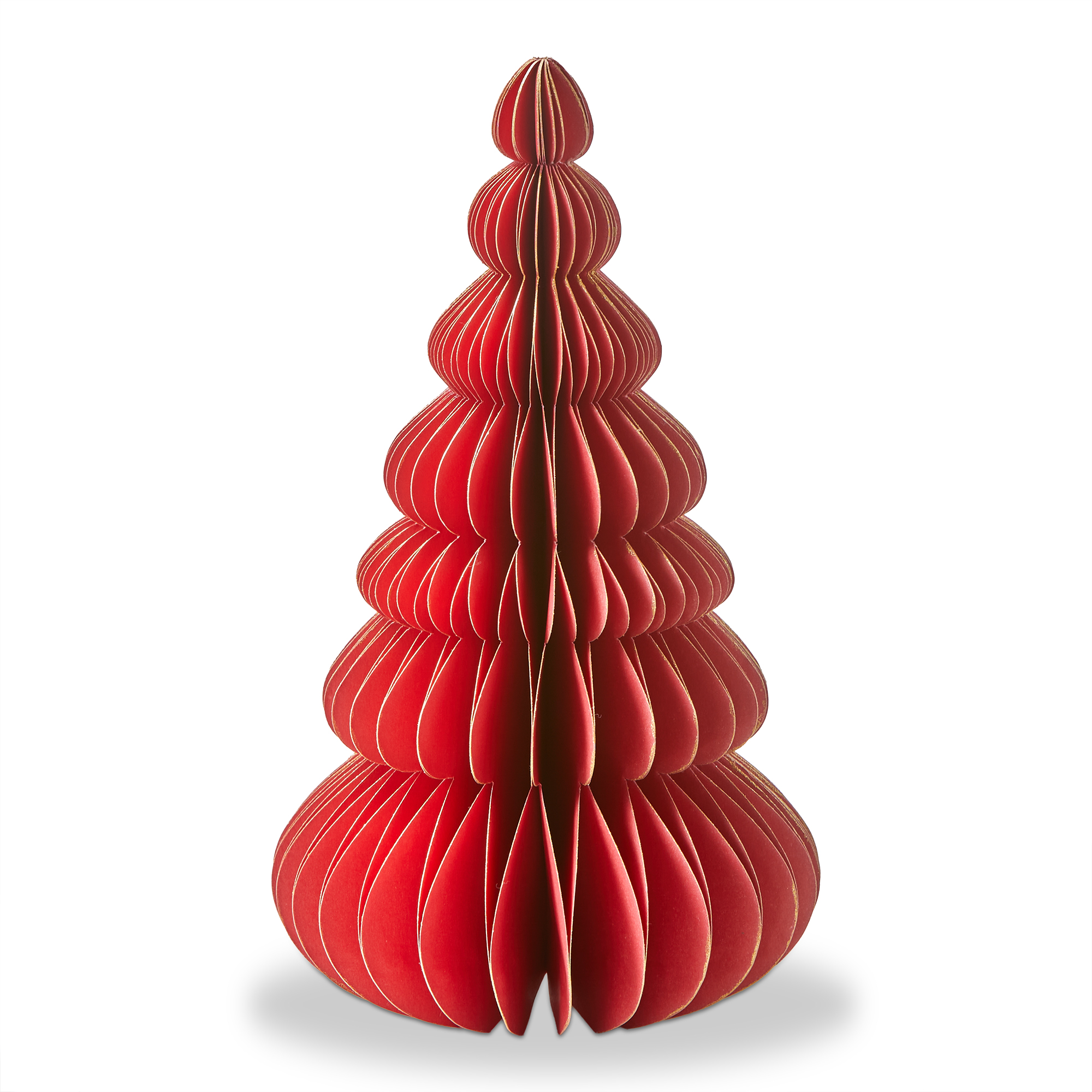 Picture of GROOVY PAPER TREE DECOR SMALL RED
