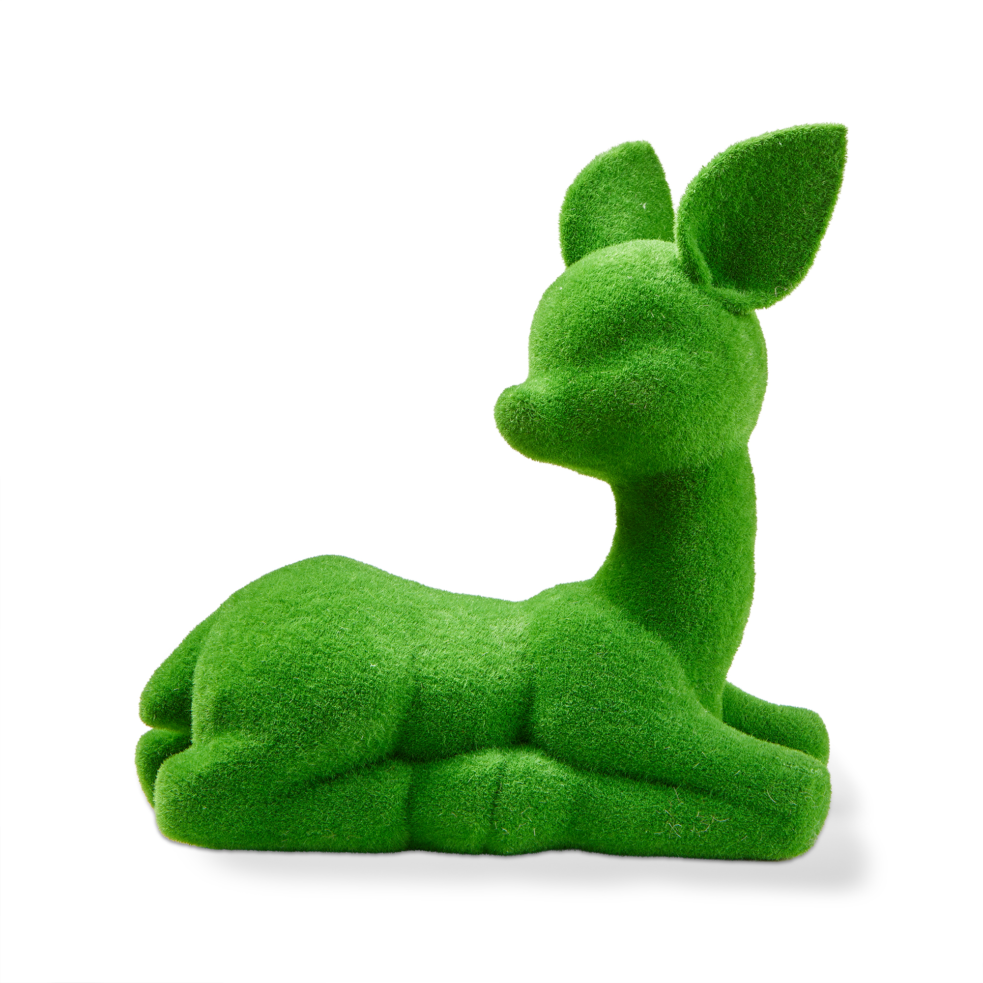 Picture of FLOCKED SITTING DEER DECOR