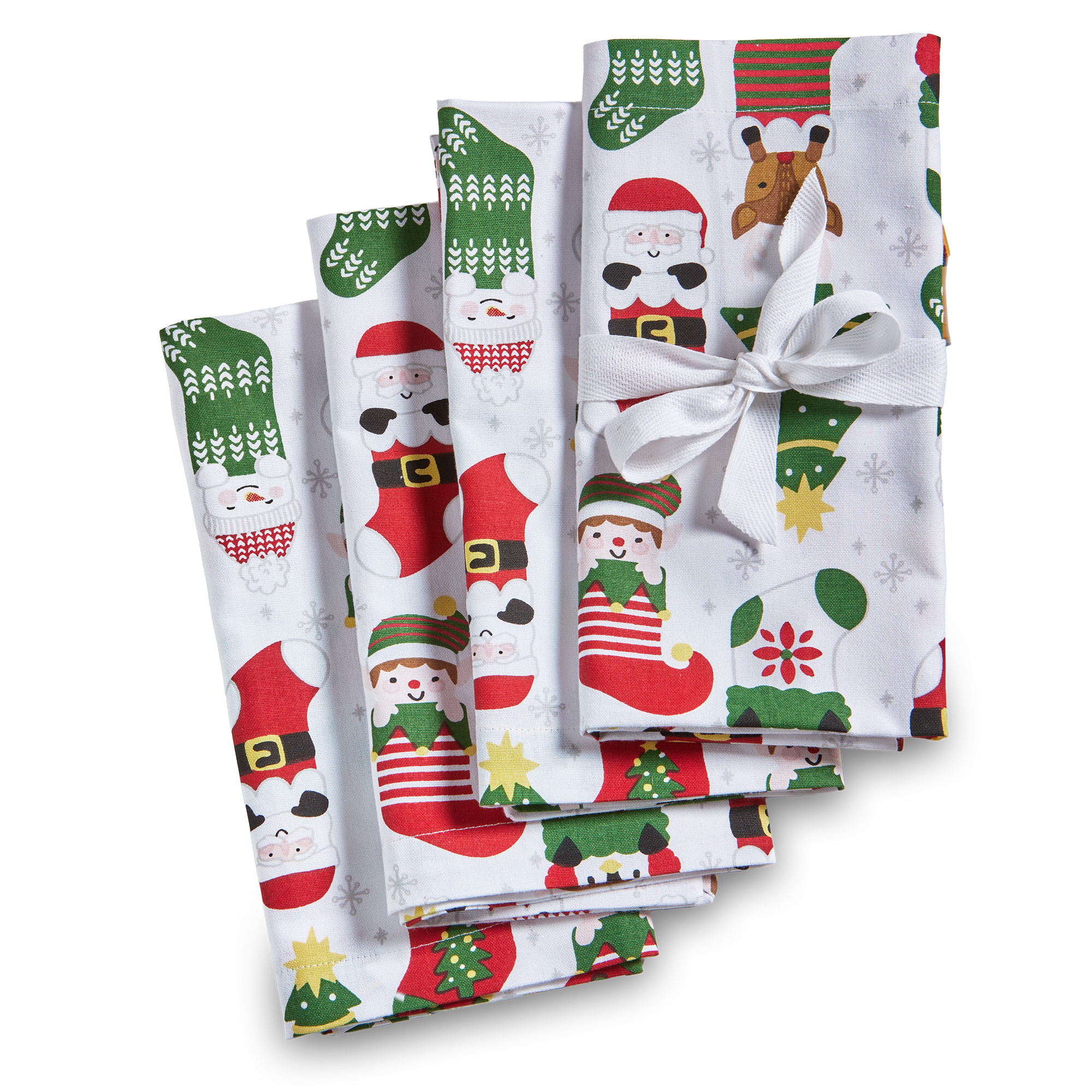 Picture of HOLIDAY CHEER STOCKING NAPKIN S/4