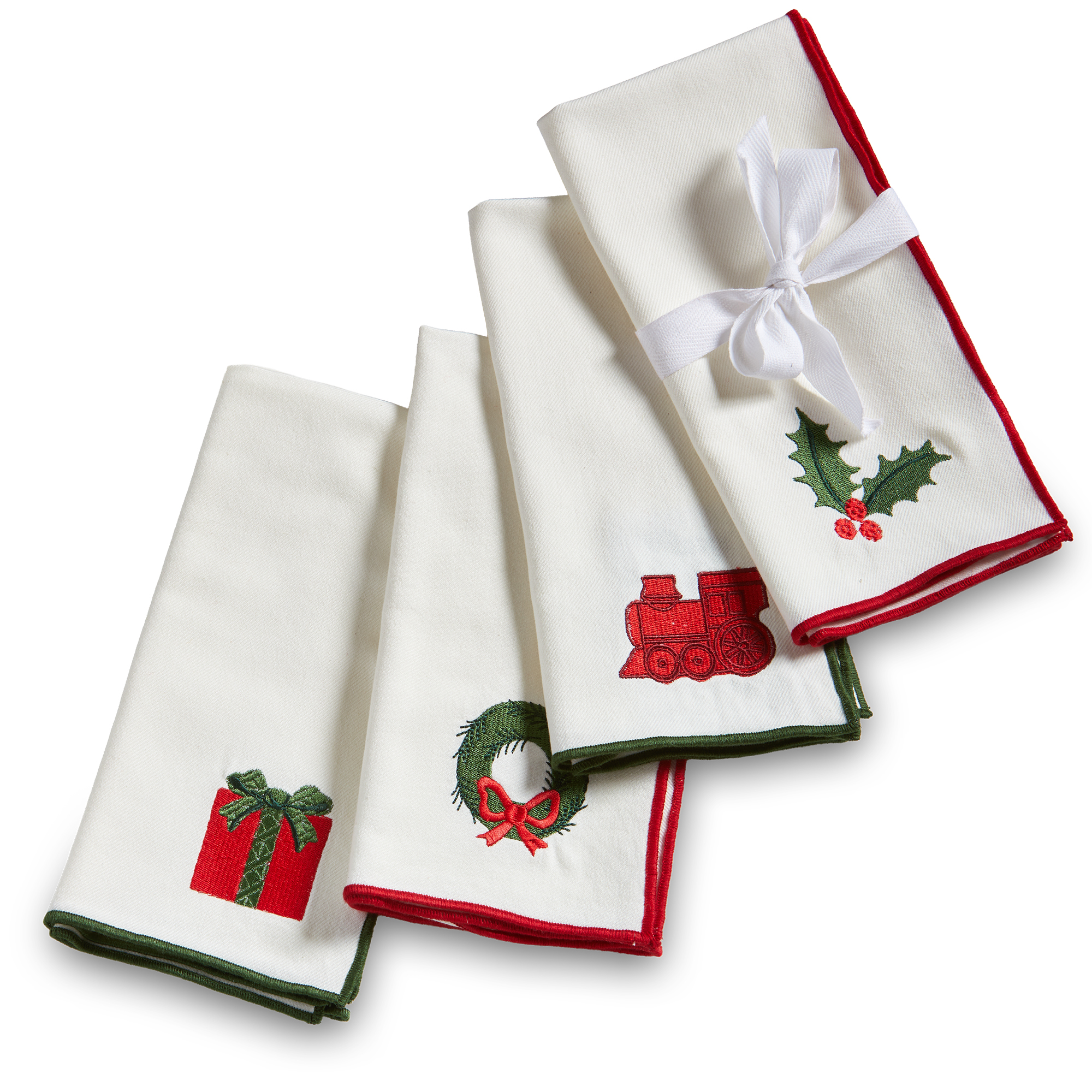 Picture of CHRISTMASTIME EMBROIDERED NAPKIN S/4