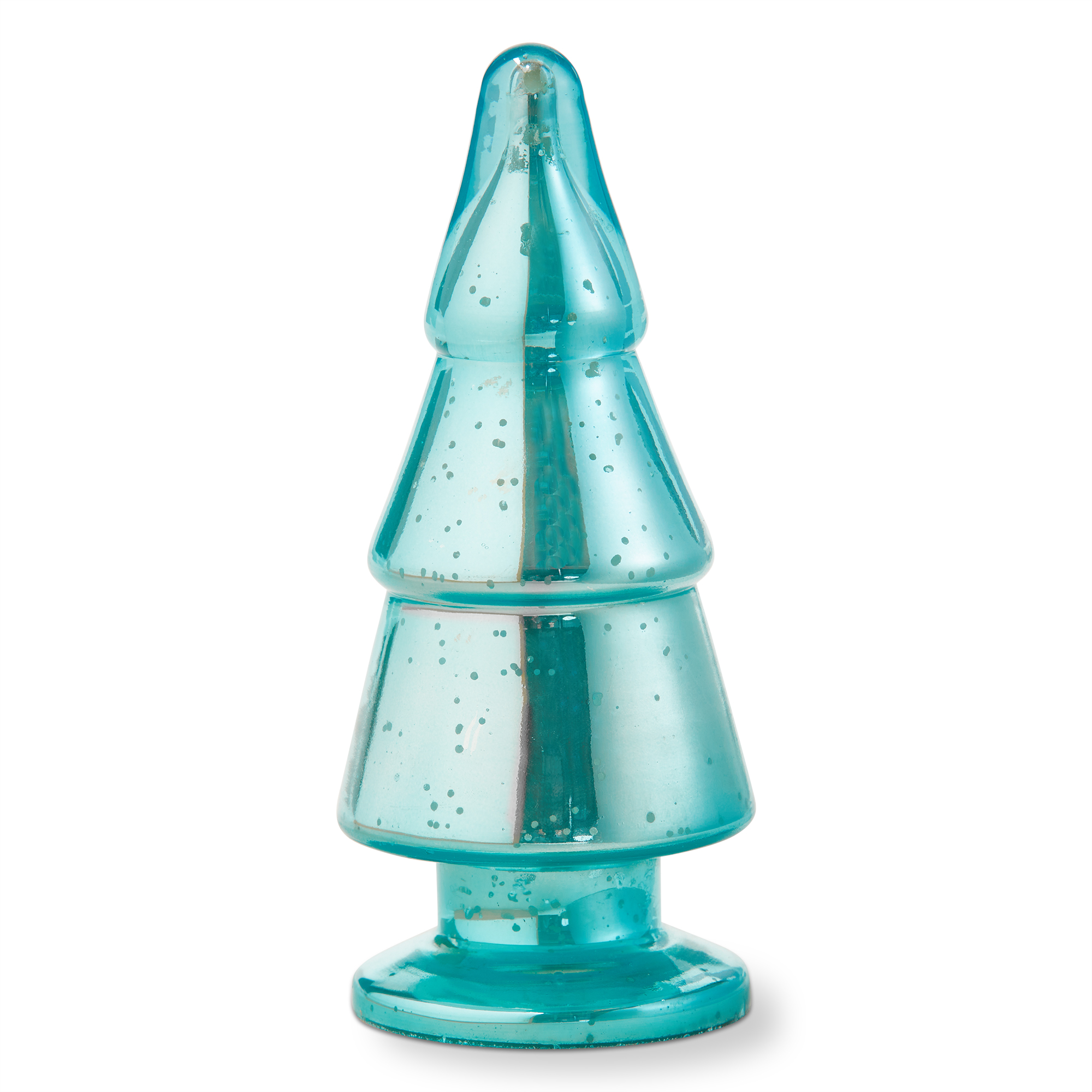 Picture of GROOVY FOOTED GLASS TREE DECOR SM LT BLU