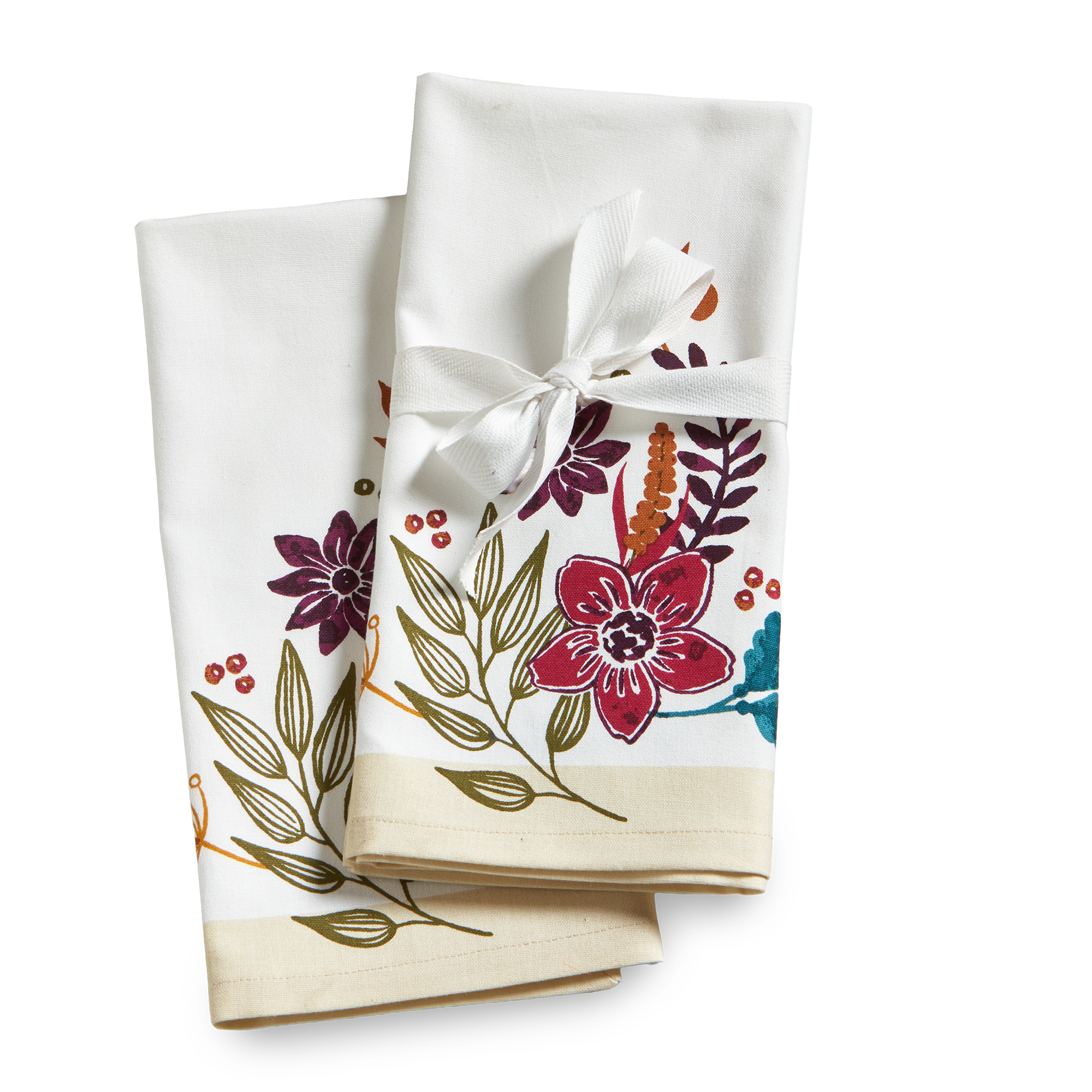 Picture of AUTUMN BLOOM GUEST TOWEL S/2