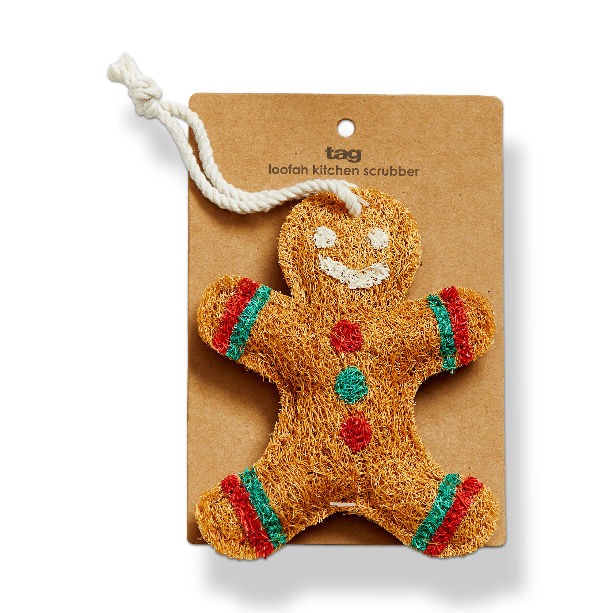 Picture of GINGERBREAD MAN LOOFAH SCRUBBER