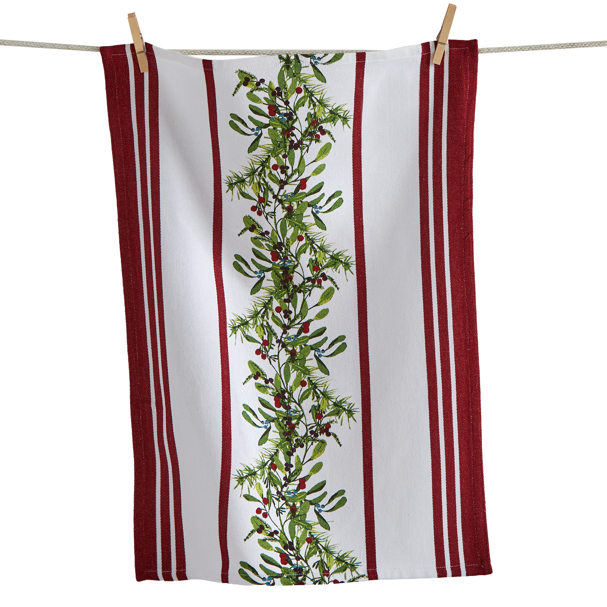 Picture of WINTER BERRIES CENTER GARLAND DISHTOWEL