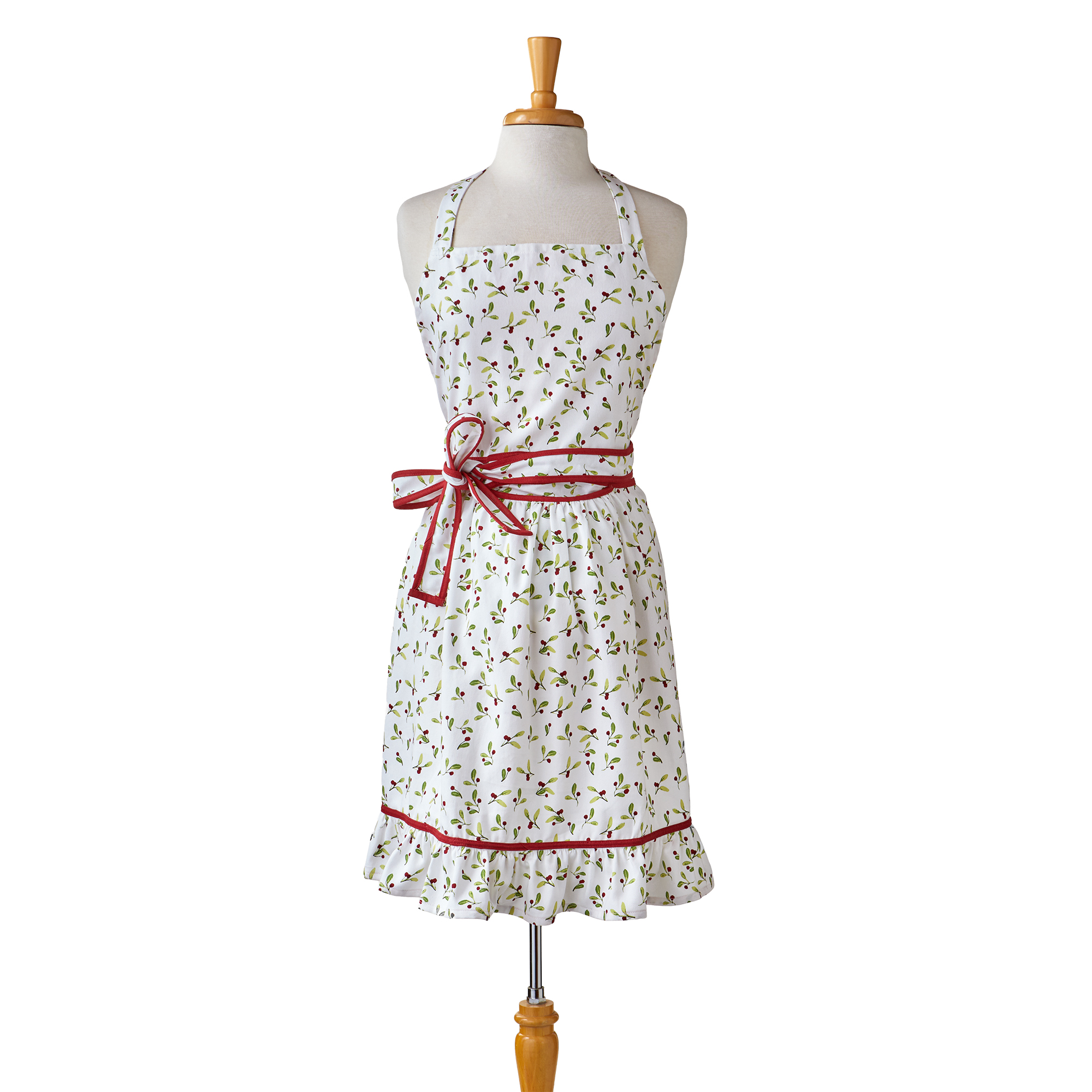 Picture of WINTER BERRIES RUFFLE APRON
