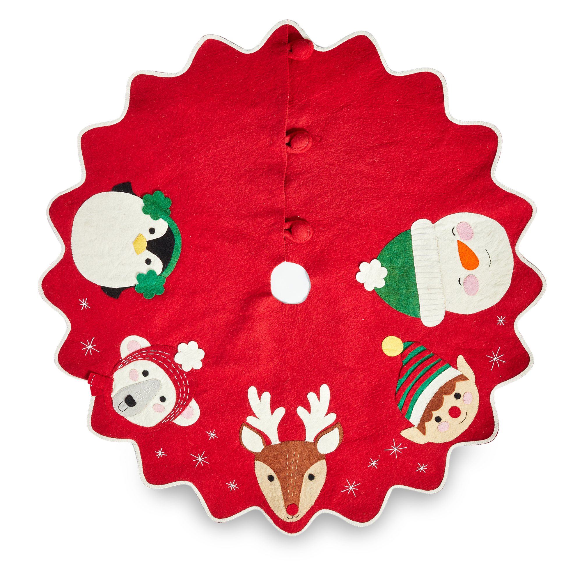 Picture of HOLIDAY CHEER FELT TREE SKIRT