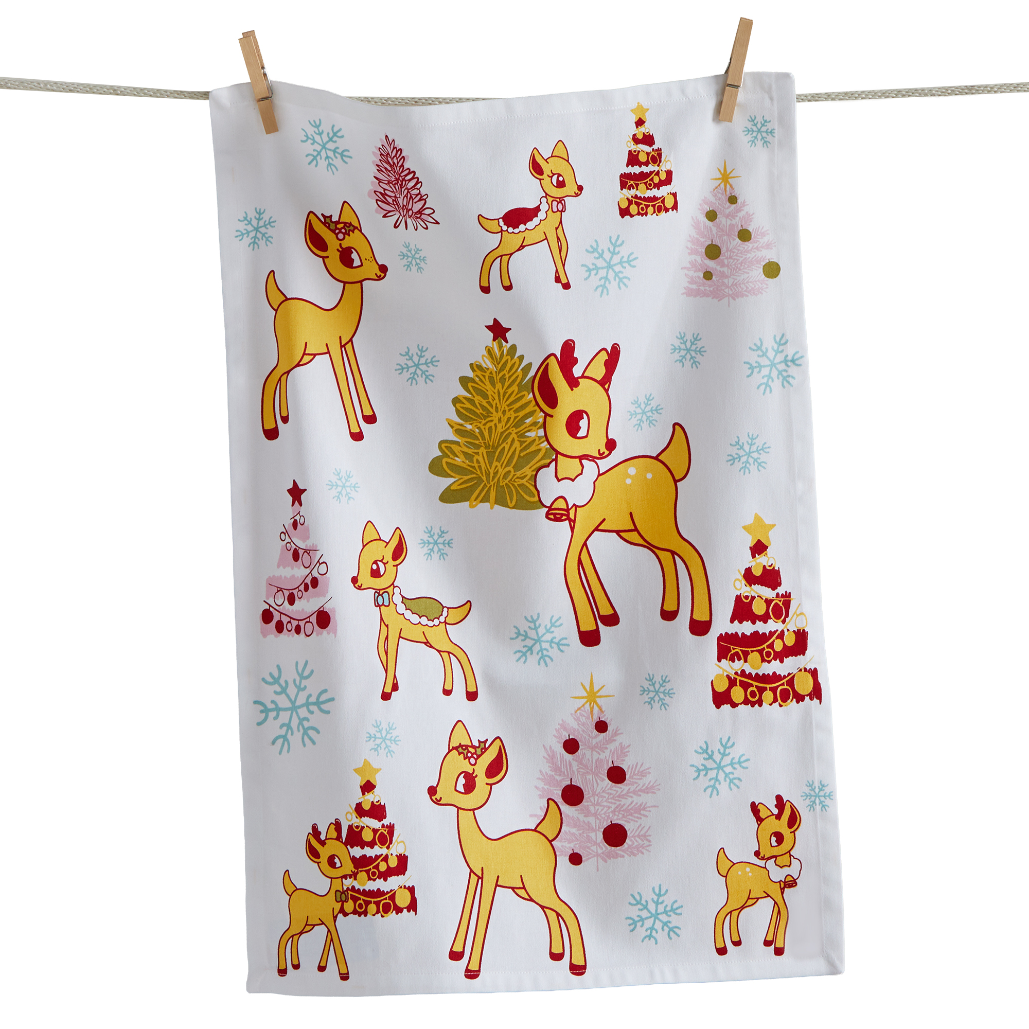 Picture of GROOVY REINDEER DISHTOWEL