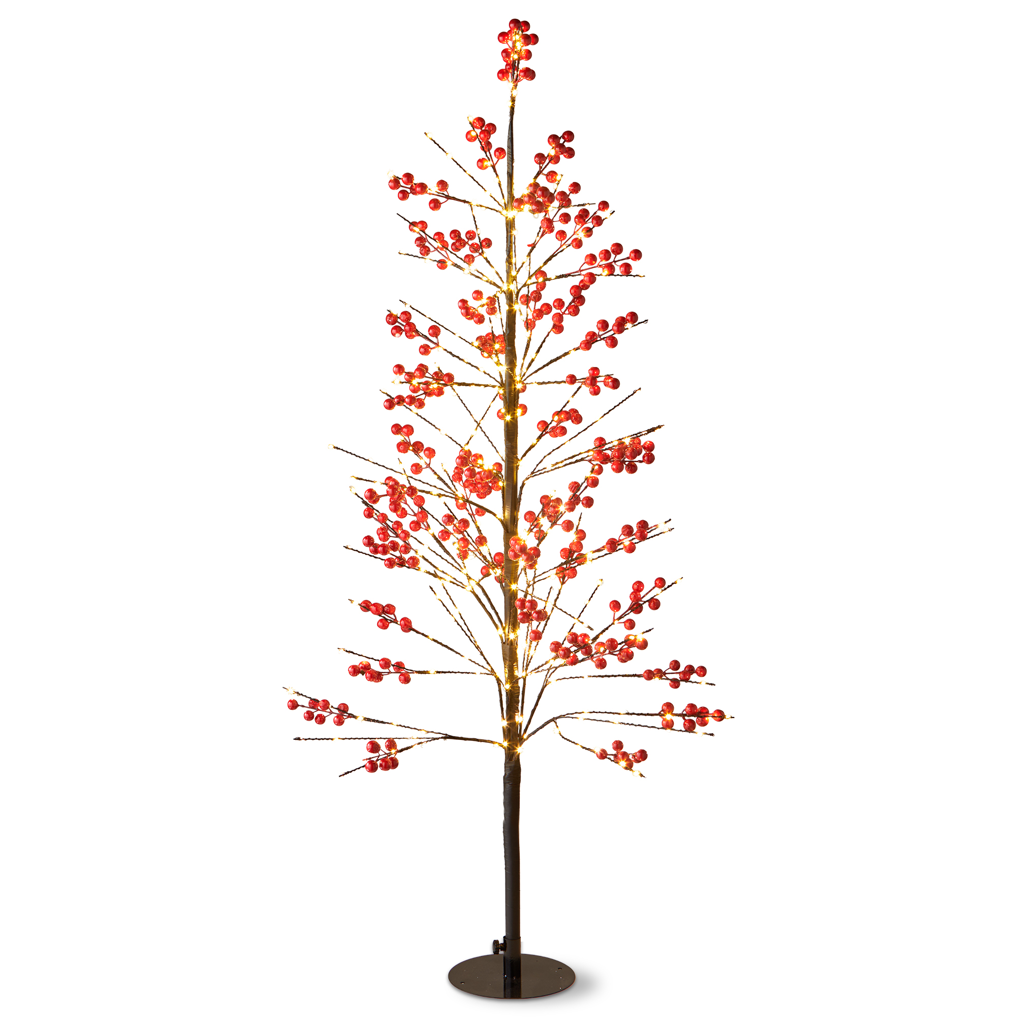 Picture of RED BERRY LED TREE 4 FT