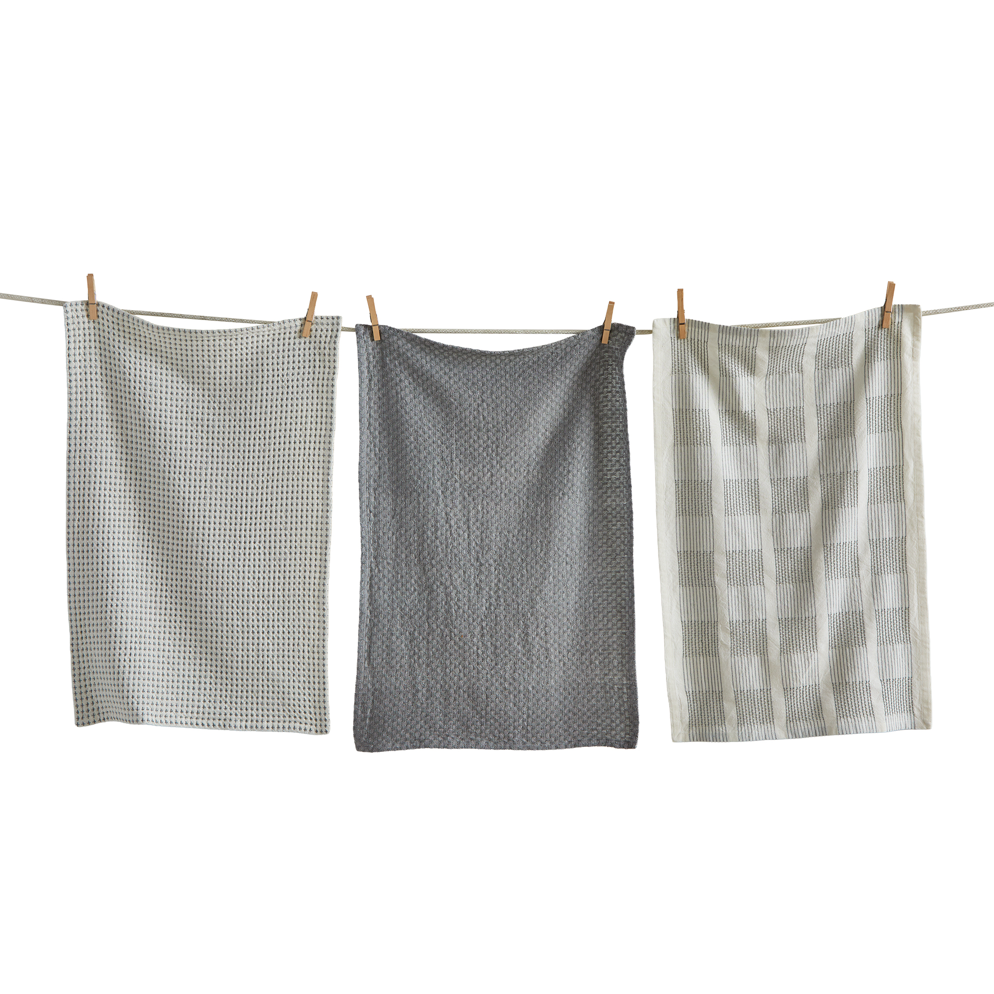 Picture of SONOMA DISHTOWEL S/3 LIGHT GRAY