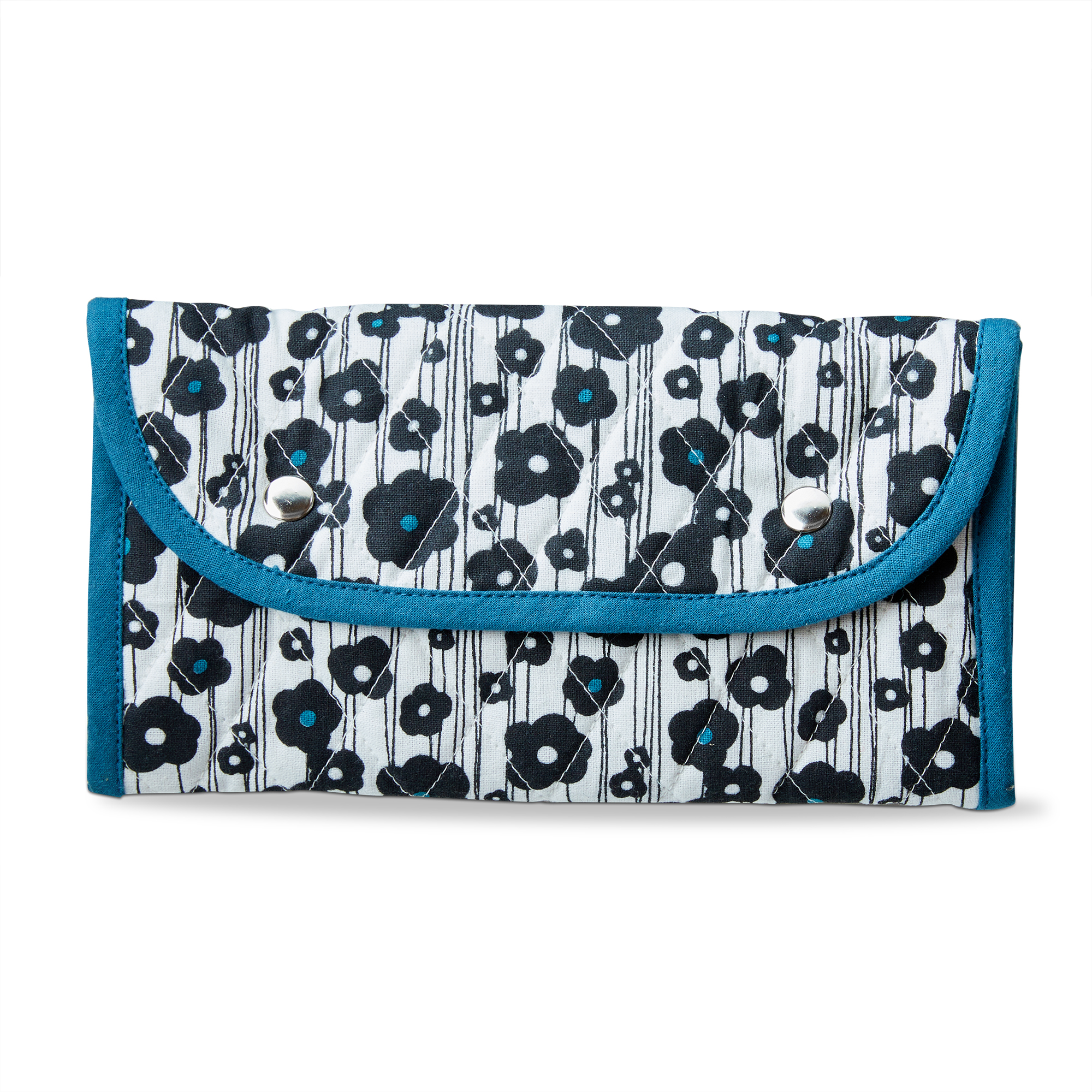Picture of OH SO SHE ROLL UP MAKE UP POUCH TEAL