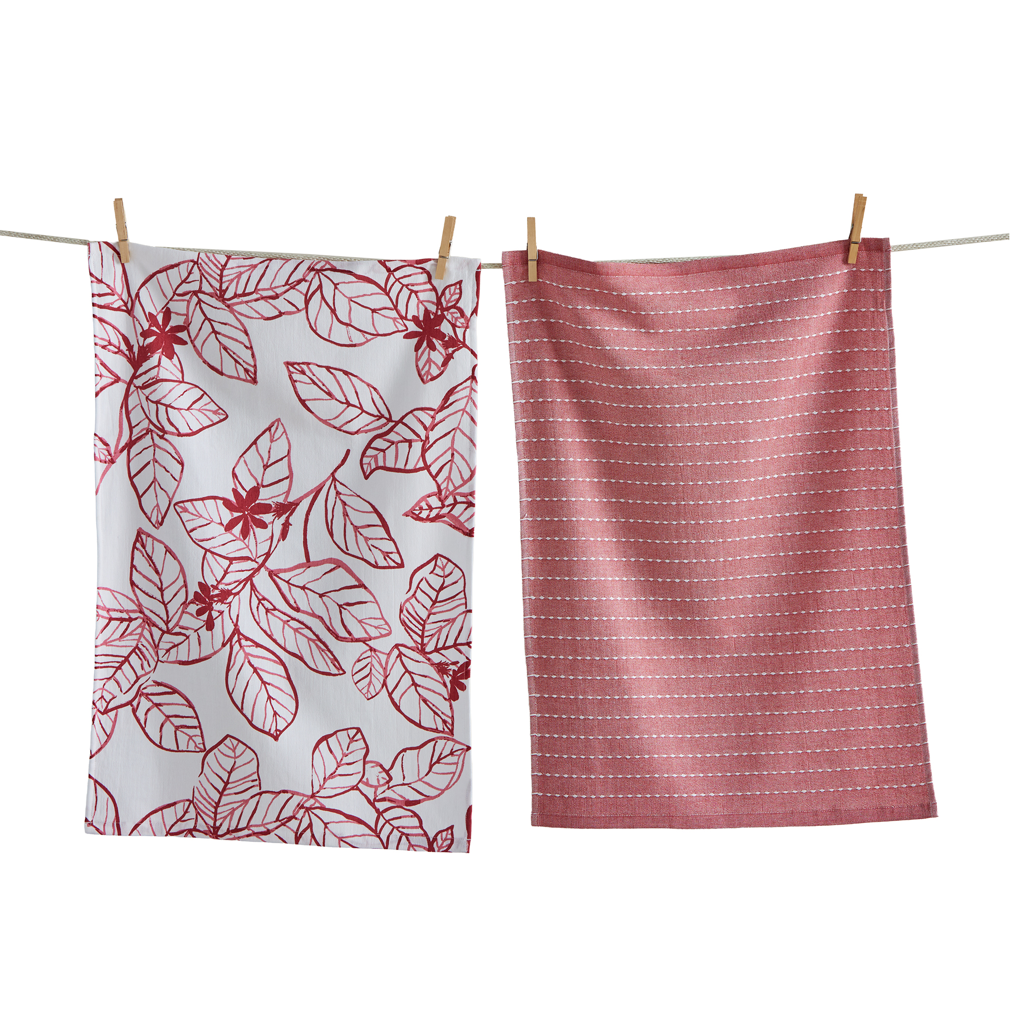 Picture of AINSLIE HAMMAM TERRY DISHTOWEL S/2 RED