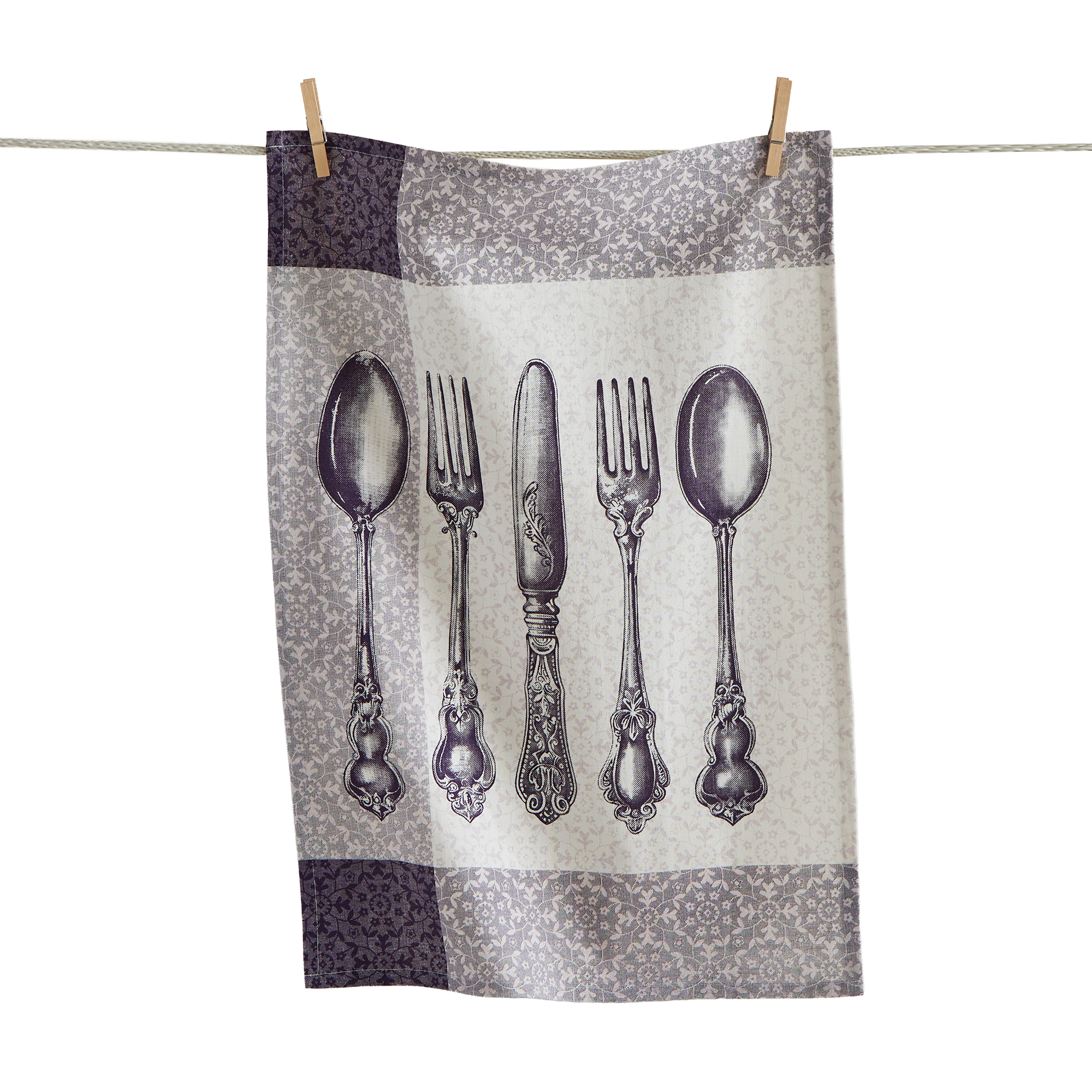 Picture of FLATWARE BOLD ARTWORK DISHTOWEL