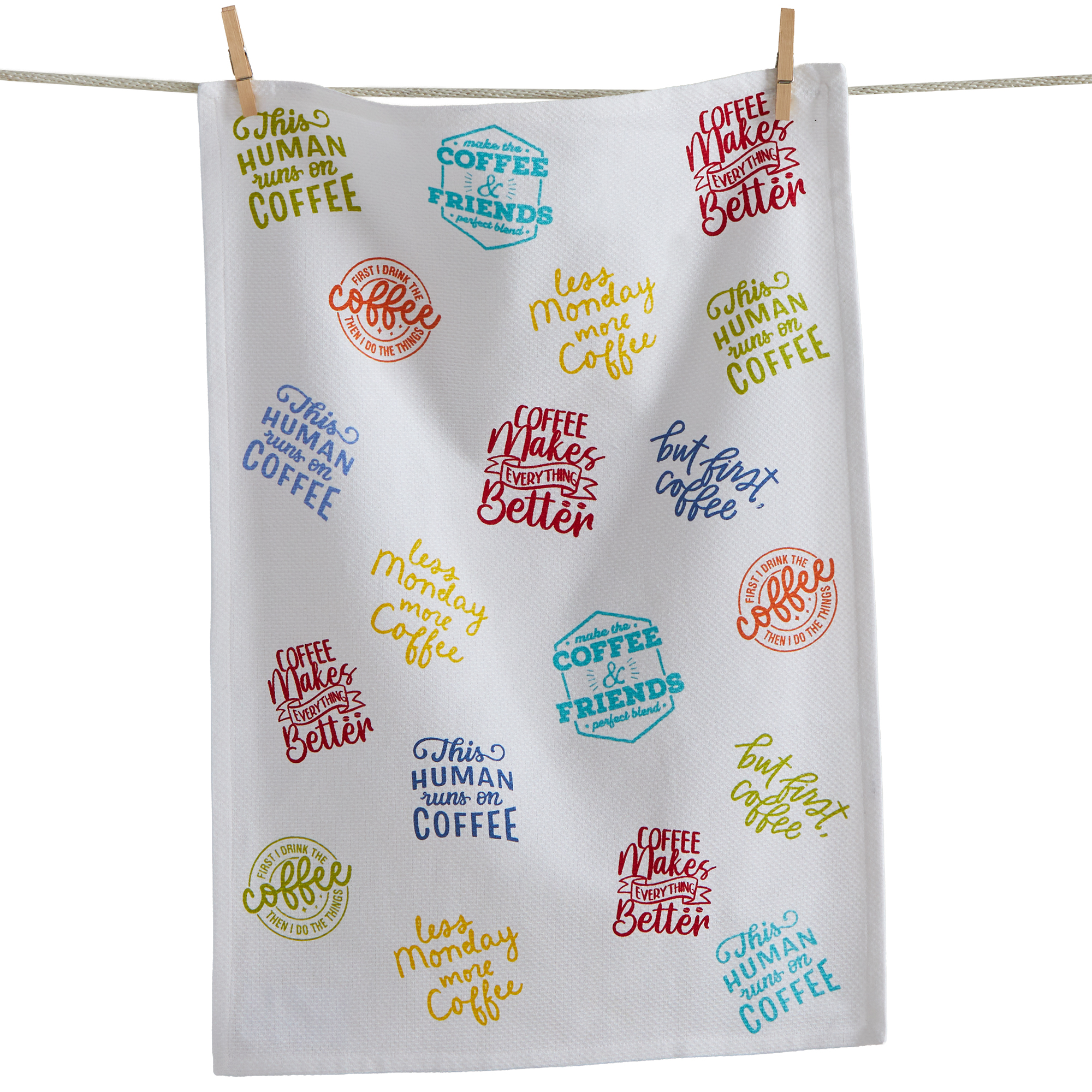 Picture of COFFEE SAYINGS DISHTOWEL