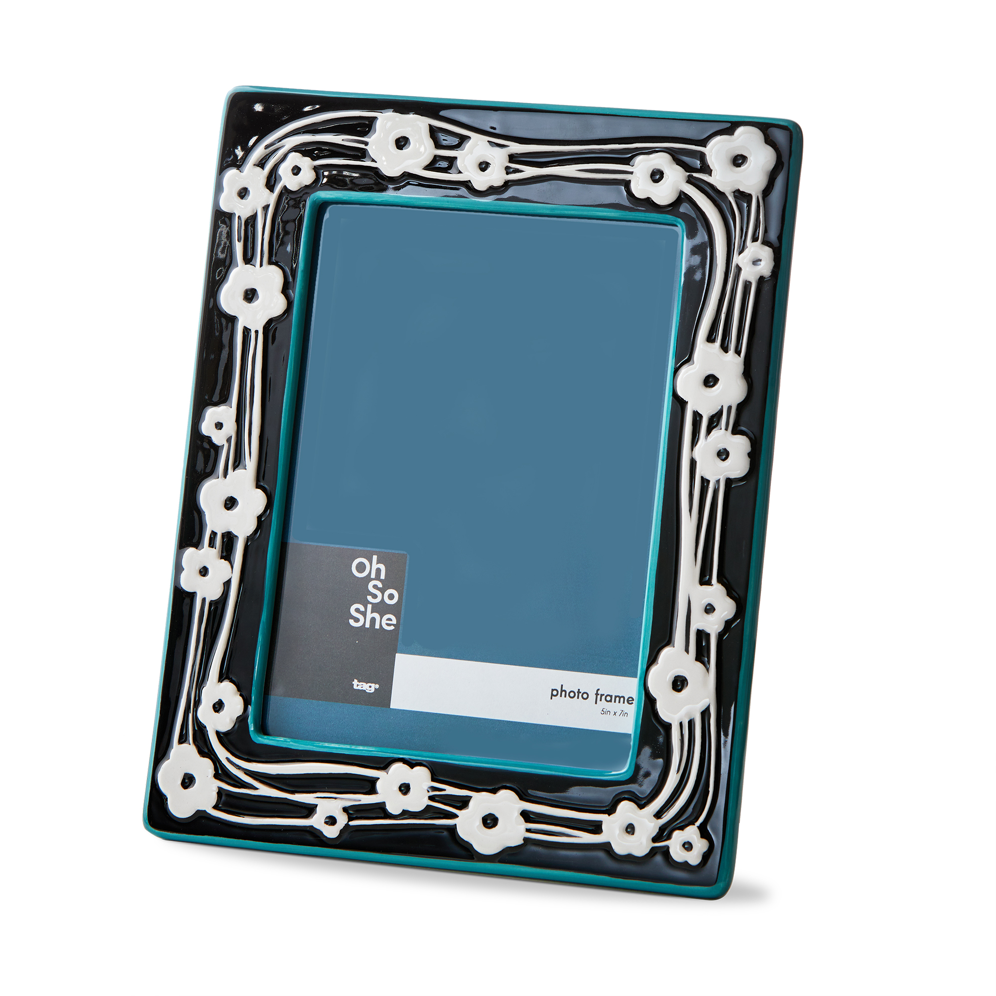 Picture of DAISY CERAMIC PHOTO FRAME 5X7