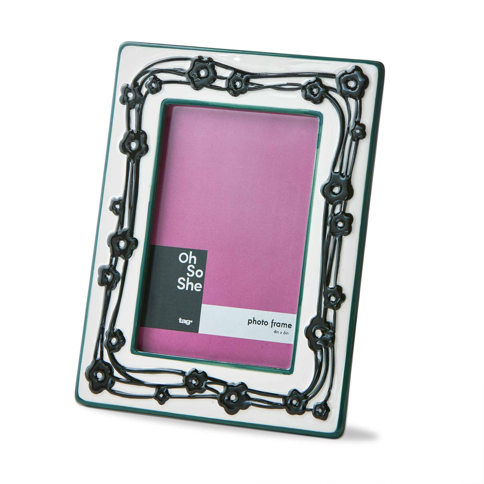 Picture of DAISY CERAMIC PHOTO FRAME 4X6