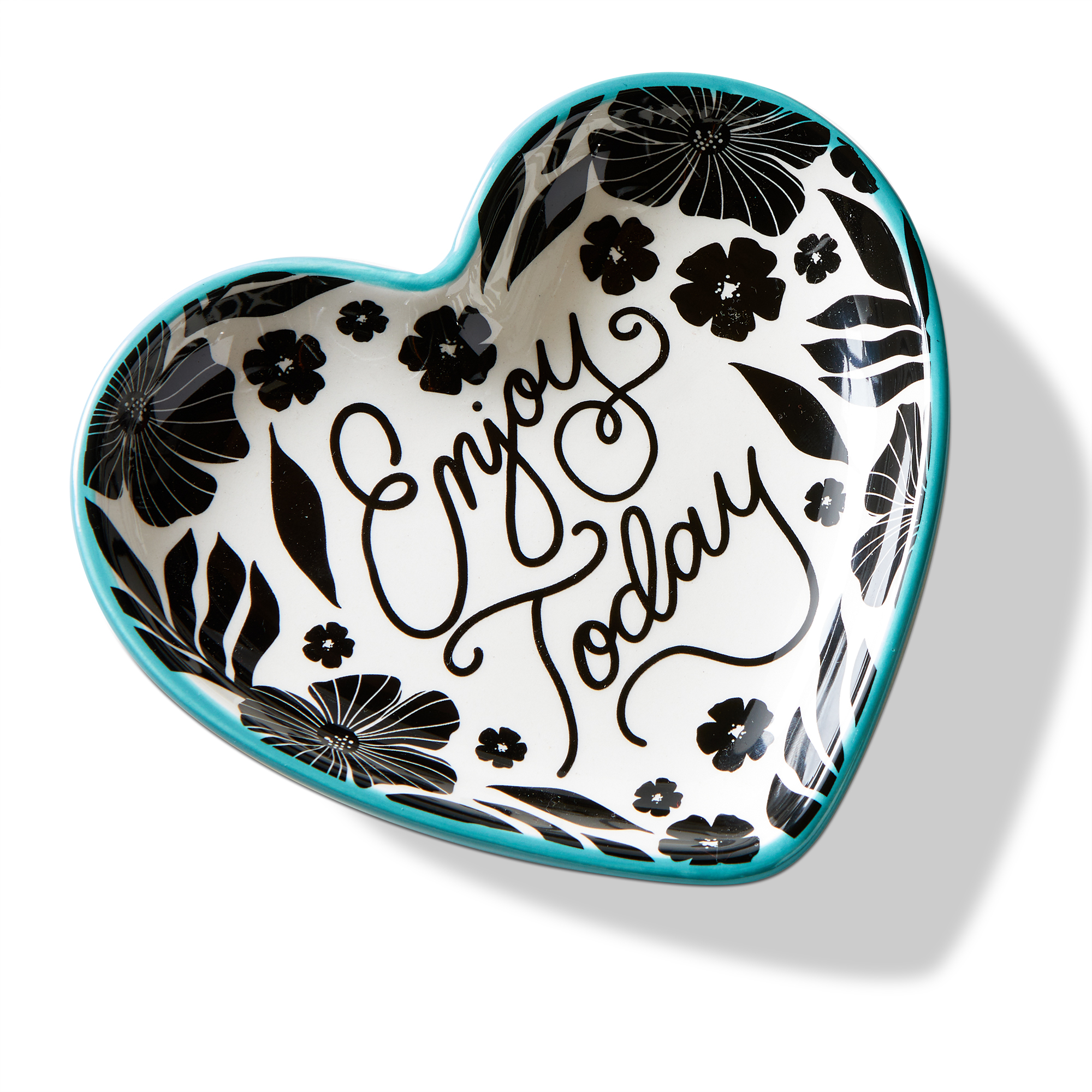 Picture of ENJOY TODAY HEART DECORATIVE BOWL