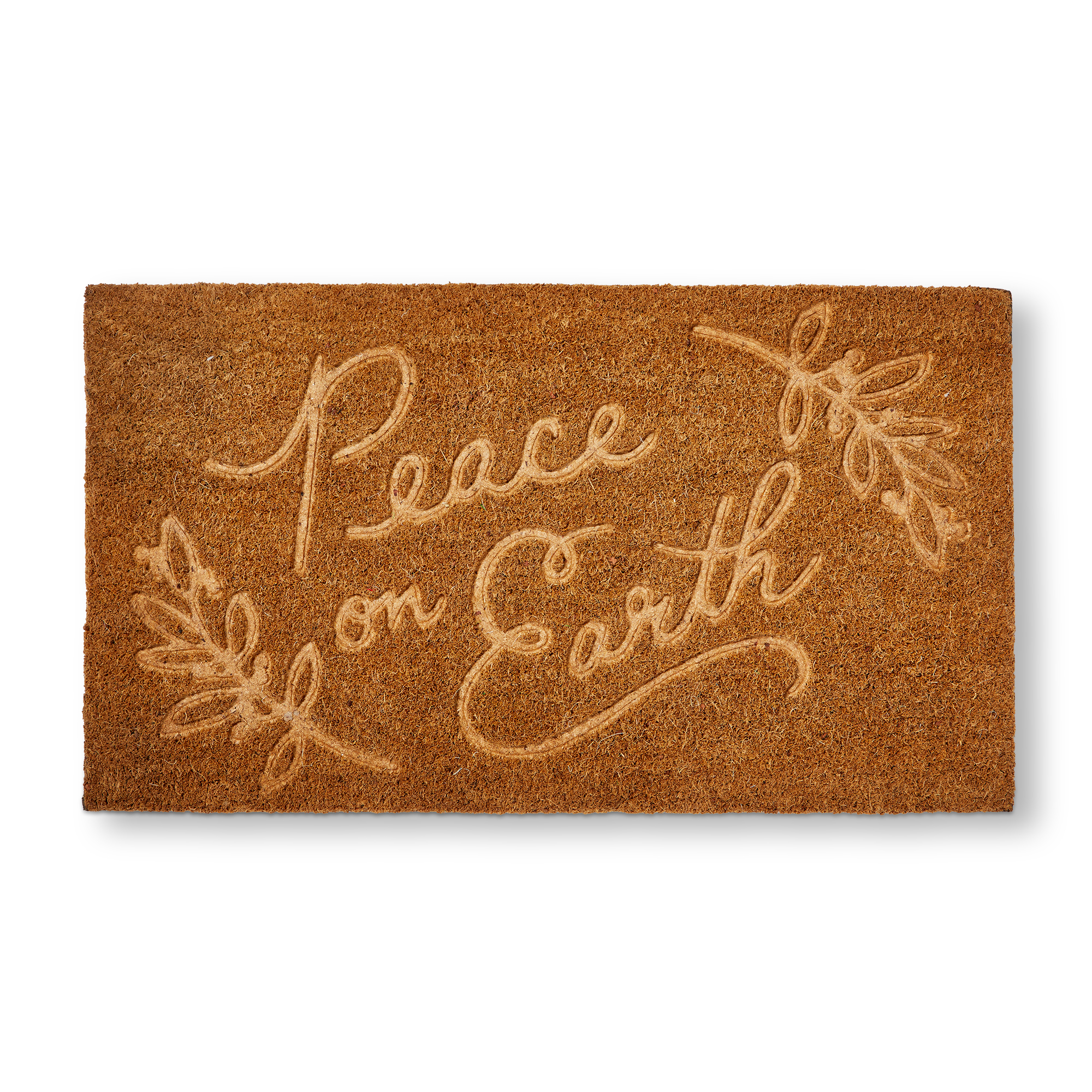Picture of PEACE ON EARTH EMBSSD NON-SLIP COIR MAT