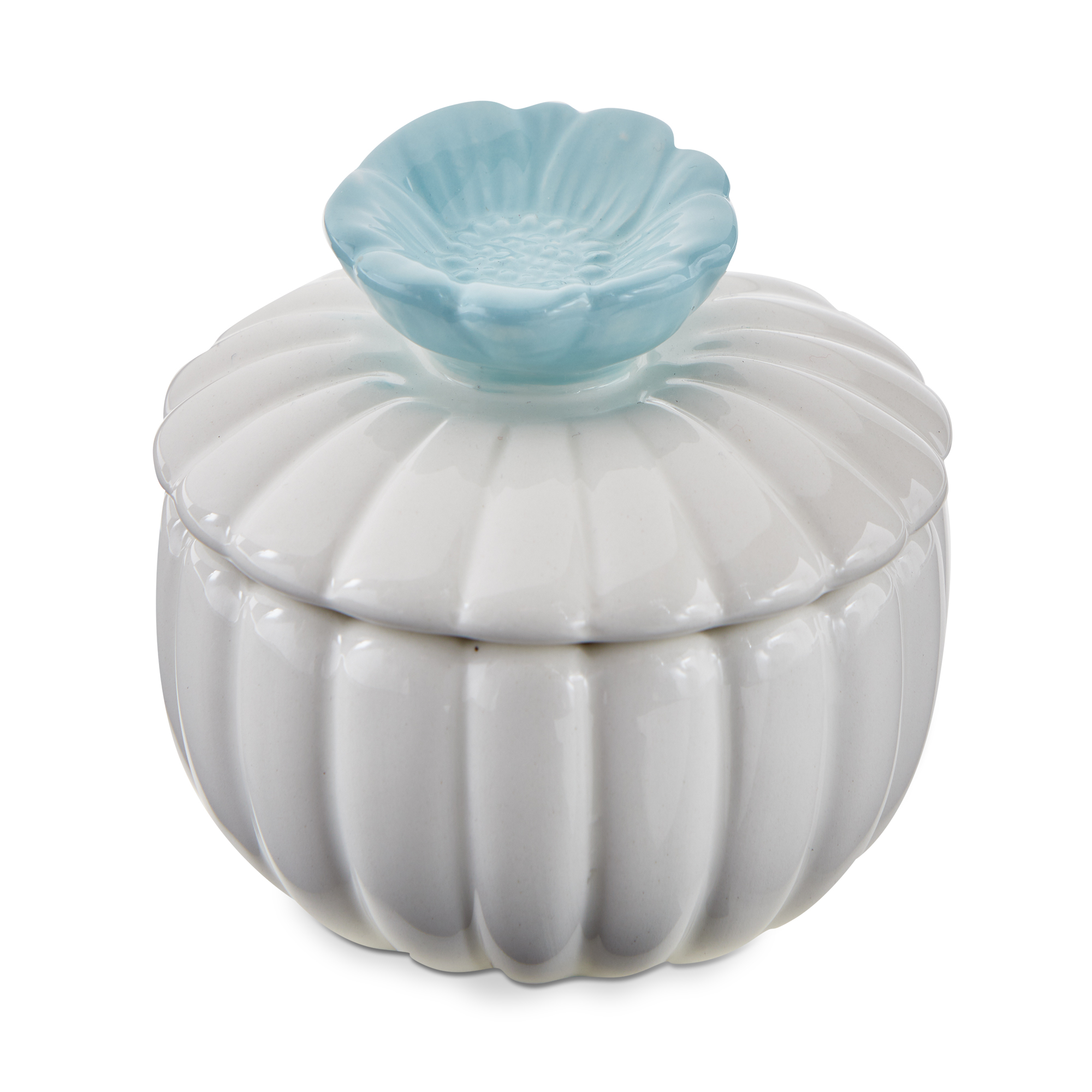 Picture of SCALLOP FLOWER LIDDED TRINKET BOX
