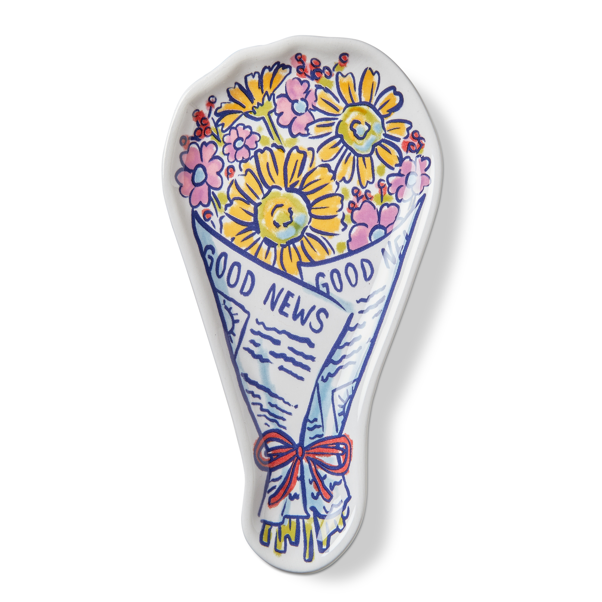 Picture of NEWSPAPER BOUQUET TRINKET DISH