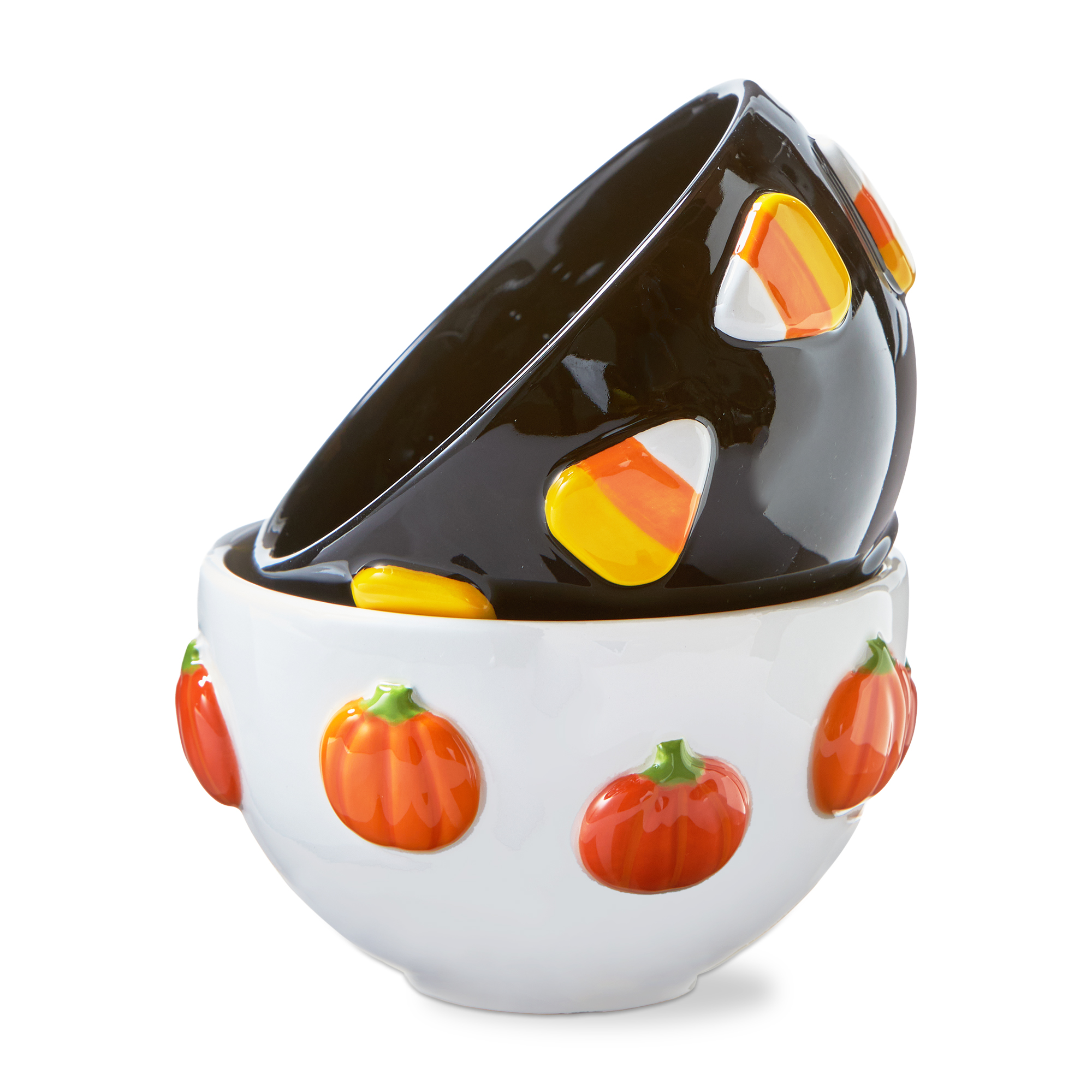 Picture of PUMPKIN & CANDY CORN SNACK BOWL ASMT/2