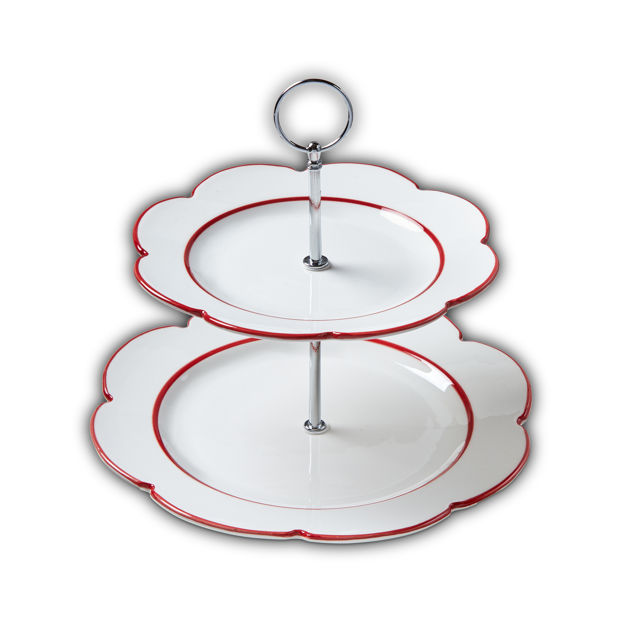 Picture of FESTIVE SCALLOP 2-TIER SERVER