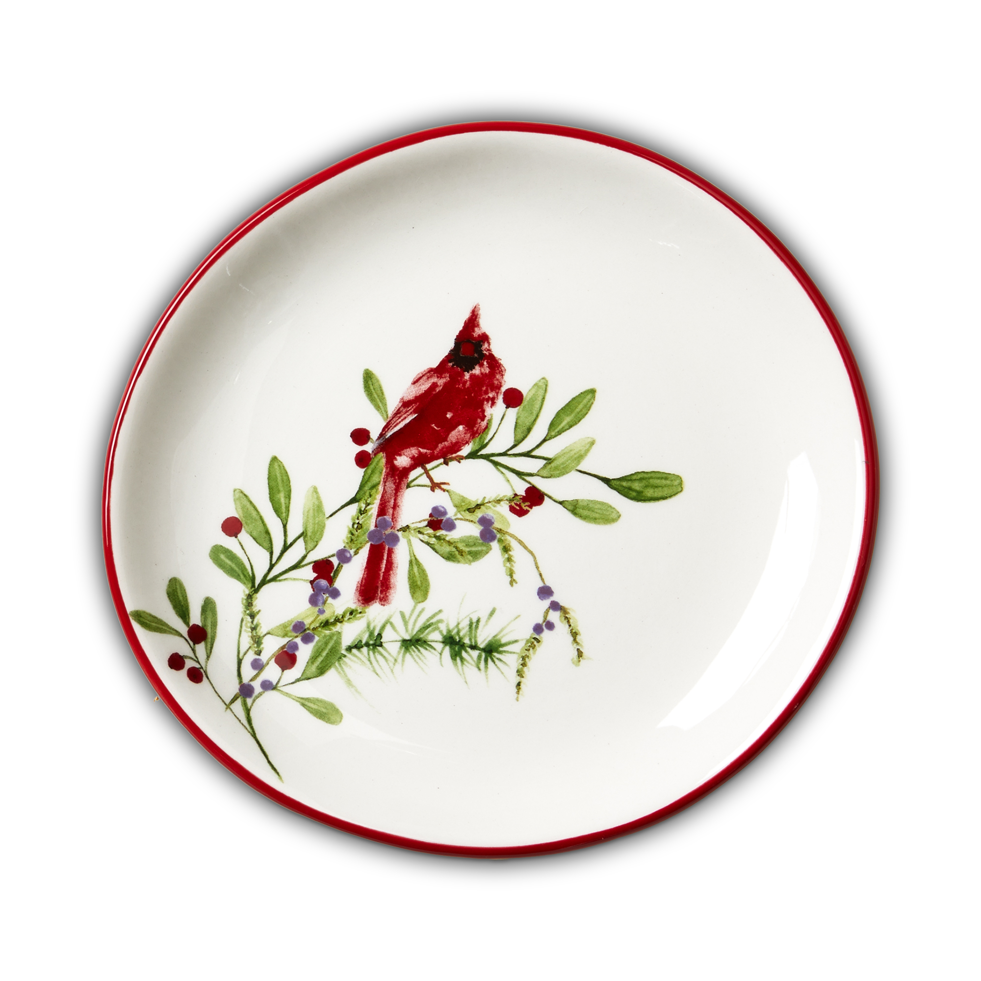 Picture of WINTER CARDINAL APPETIZER PLATE