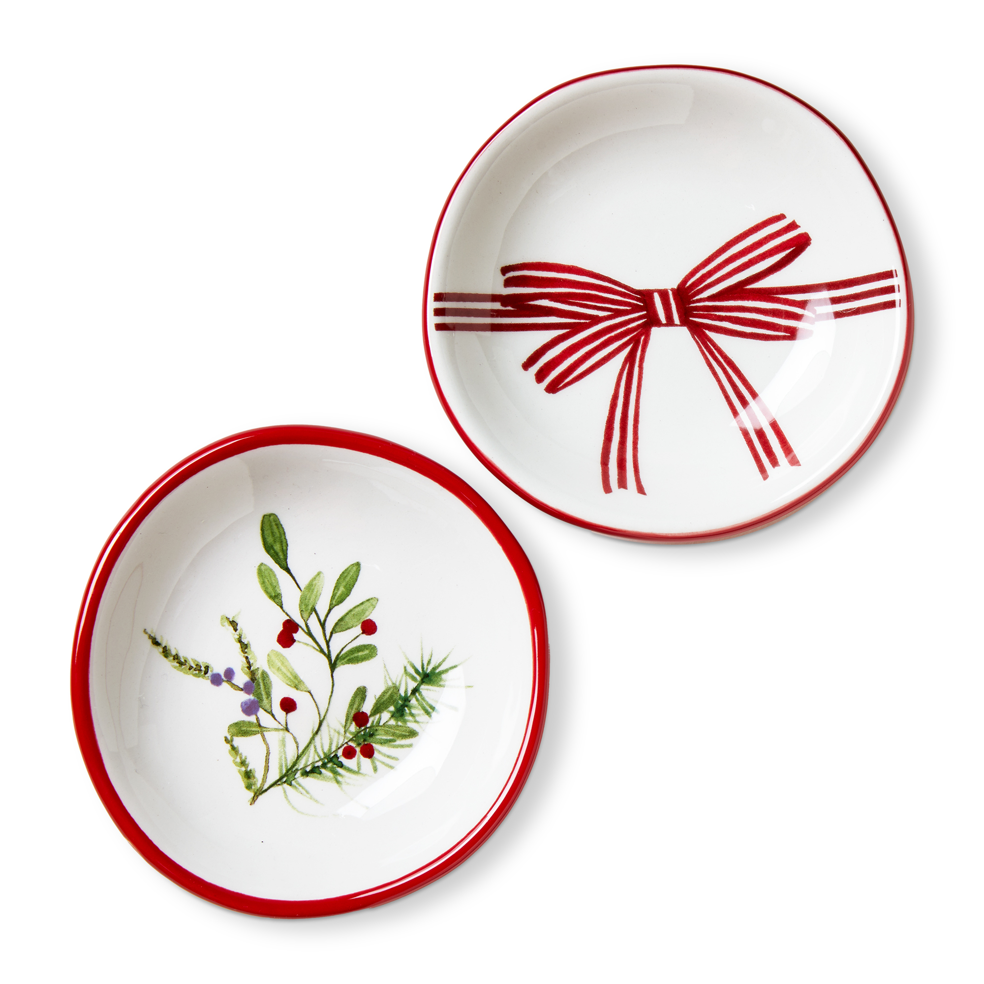 Picture of WINTER BERRIES & BOW DIP BOWL ASMT/2