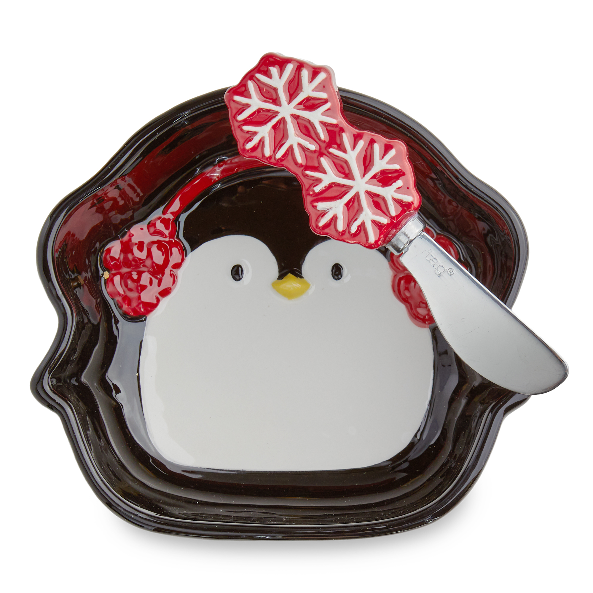 Picture of PENGUIN BOWL & SNOWFLAKE SPREADER S/2