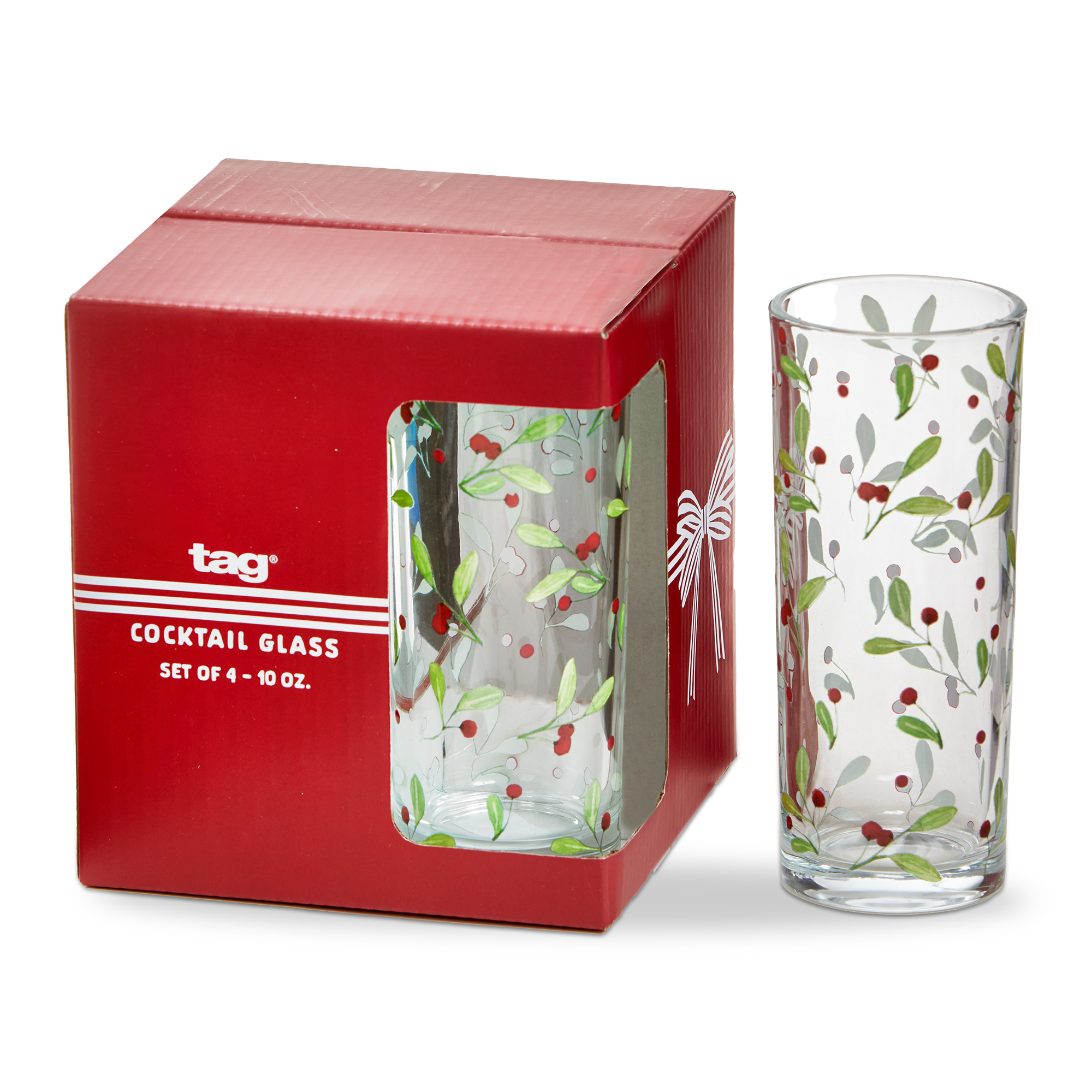 Picture of WINTER BERRIES DRINKS GLASS S/4
